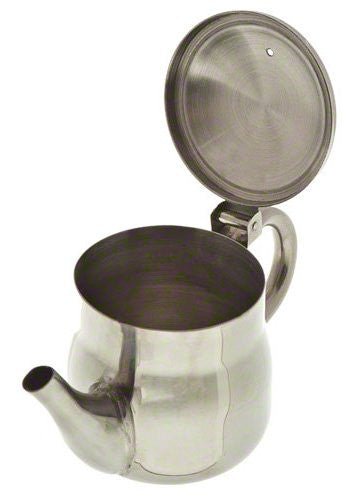 Stainless Steel Gooseneck Tea & Coffee Pot w/ Vented Hinged Lid - pokemaStainless Steel Gooseneck Tea & Coffee Pot w/ Vented Hinged Lid