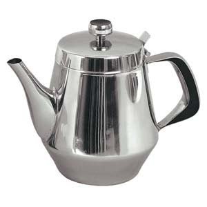 Stainless Steel Gooseneck Tea & Coffee Pot w/ Vented Hinged Lid - pokemaStainless Steel Gooseneck Tea & Coffee Pot w/ Vented Hinged Lid