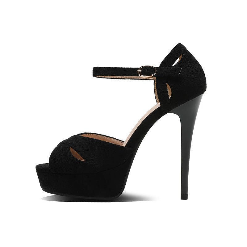 Stiletto High Heels Women's Fish Mouth Platform Sandals - pokemaa021f869bb5bff02df63954913625184