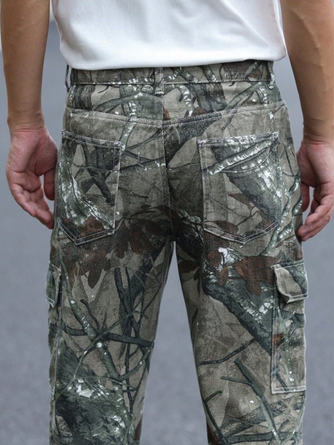 Stretchy Loose Straight Pants - pokemaa572541f3a66740f8c38d32bb7d49143