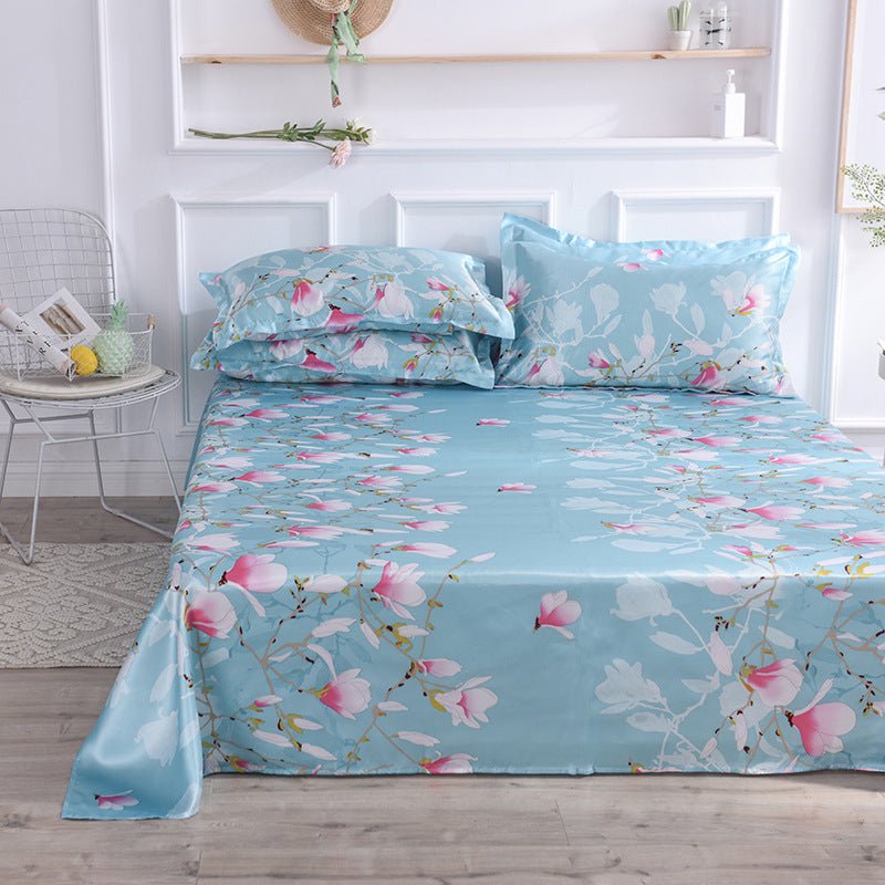 Summer Ice Silk Printing Home Textile Kit Single Bed Sheet Washed Silk Large Bed Sheet - pokemac8b20aa5a67ee27942e66b02a4926349