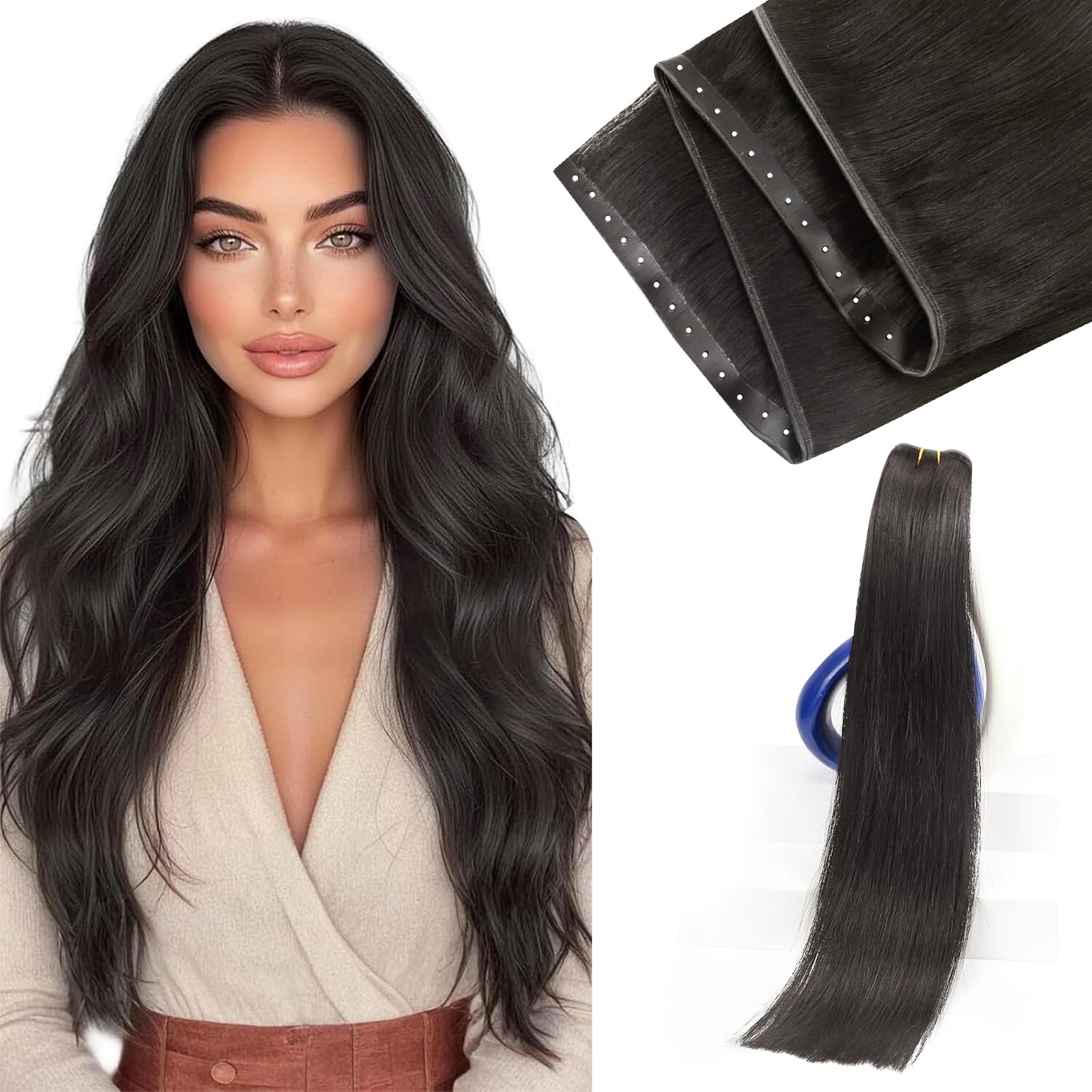 Sunny Hair Butterfly Weft Hair Extensions Human Hair 100g for Date Night | Double Layered Micro Bead Weft for Daily Wear, Golden Blonde Highlights, Layered Fullness, Party Styling, 18 Inch - pokemaSunny Hair Butterfly Weft Hair Extensions Human Hair 100g for Date Night | Double Layered Micro Bead Weft for Daily Wear, Golden Blonde Highlights, Layered Fullness, Party Styling, 18 Inch