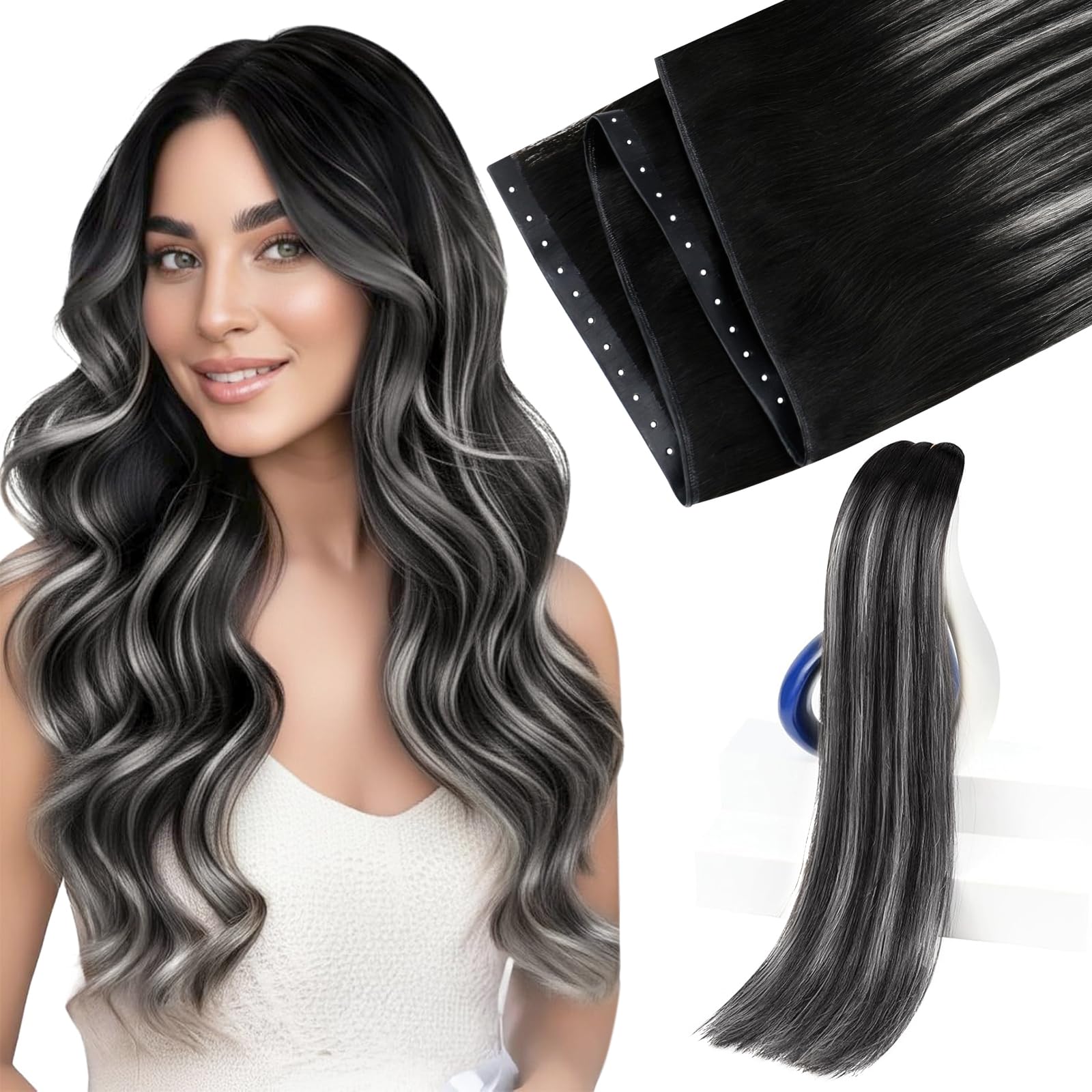 Sunny Hair Butterfly Weft Hair Extensions Human Hair 100g for Date Night | Double Layered Micro Bead Weft for Daily Wear, Golden Blonde Highlights, Layered Fullness, Party Styling, 18 Inch - pokemaSunny Hair Butterfly Weft Hair Extensions Human Hair 100g for Date Night | Double Layered Micro Bead Weft for Daily Wear, Golden Blonde Highlights, Layered Fullness, Party Styling, 18 Inch