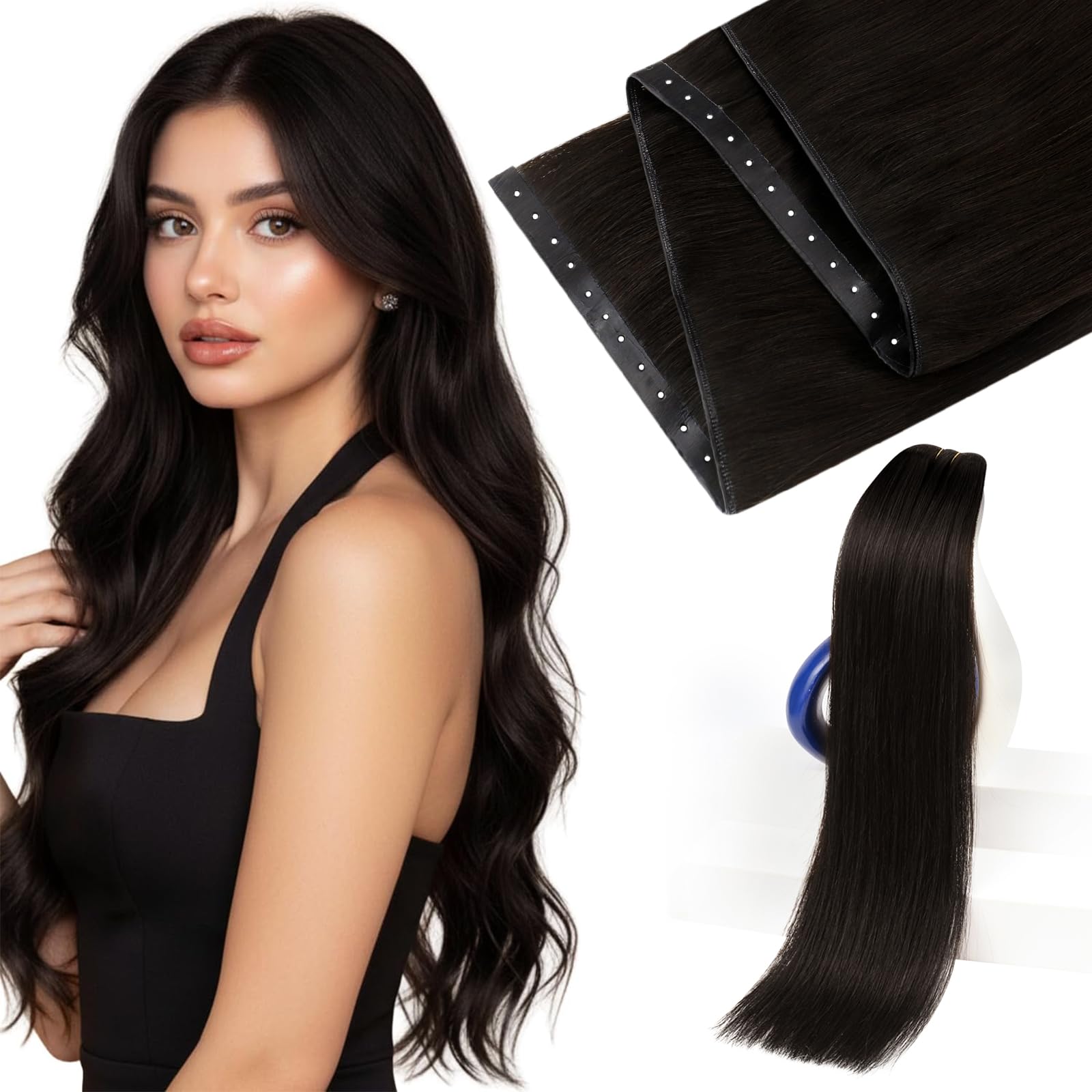 Sunny Hair Butterfly Weft Hair Extensions Human Hair 100g for Date Night | Double Layered Micro Bead Weft for Daily Wear, Golden Blonde Highlights, Layered Fullness, Party Styling, 18 Inch - pokemaSunny Hair Butterfly Weft Hair Extensions Human Hair 100g for Date Night | Double Layered Micro Bead Weft for Daily Wear, Golden Blonde Highlights, Layered Fullness, Party Styling, 18 Inch