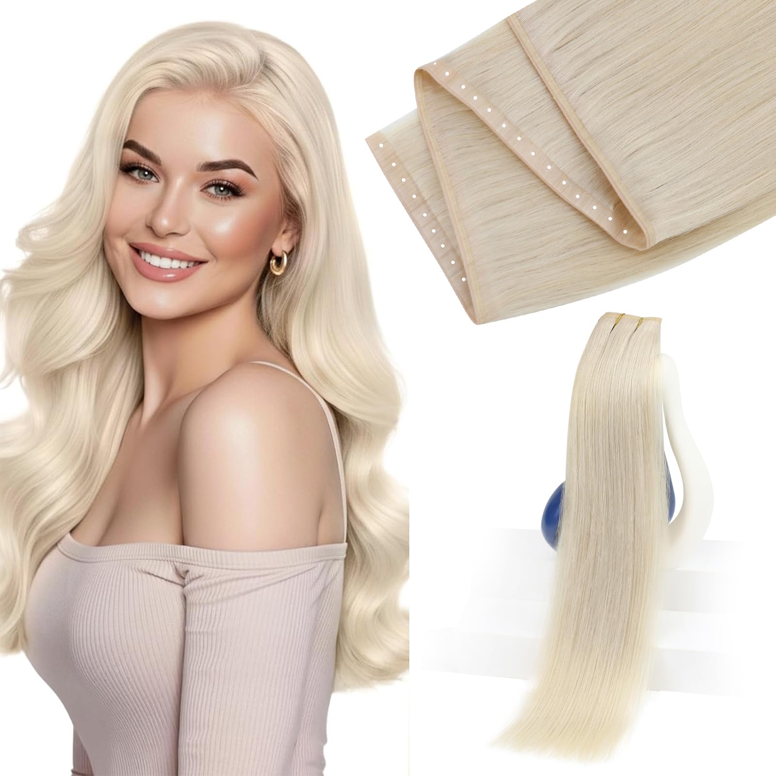 Sunny Hair Butterfly Weft Hair Extensions Human Hair 100g for Date Night | Double Layered Micro Bead Weft for Daily Wear, Golden Blonde Highlights, Layered Fullness, Party Styling, 18 Inch - pokemaSunny Hair Butterfly Weft Hair Extensions Human Hair 100g for Date Night | Double Layered Micro Bead Weft for Daily Wear, Golden Blonde Highlights, Layered Fullness, Party Styling, 18 Inch