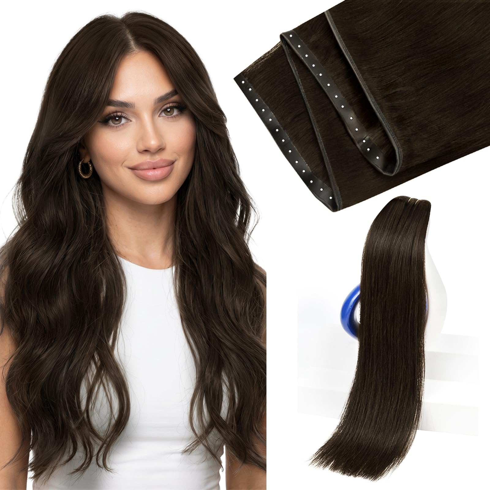 Sunny Hair Butterfly Weft Hair Extensions Human Hair 100g for Date Night | Double Layered Micro Bead Weft for Daily Wear, Golden Blonde Highlights, Layered Fullness, Party Styling, 18 Inch - pokemaSunny Hair Butterfly Weft Hair Extensions Human Hair 100g for Date Night | Double Layered Micro Bead Weft for Daily Wear, Golden Blonde Highlights, Layered Fullness, Party Styling, 18 Inch
