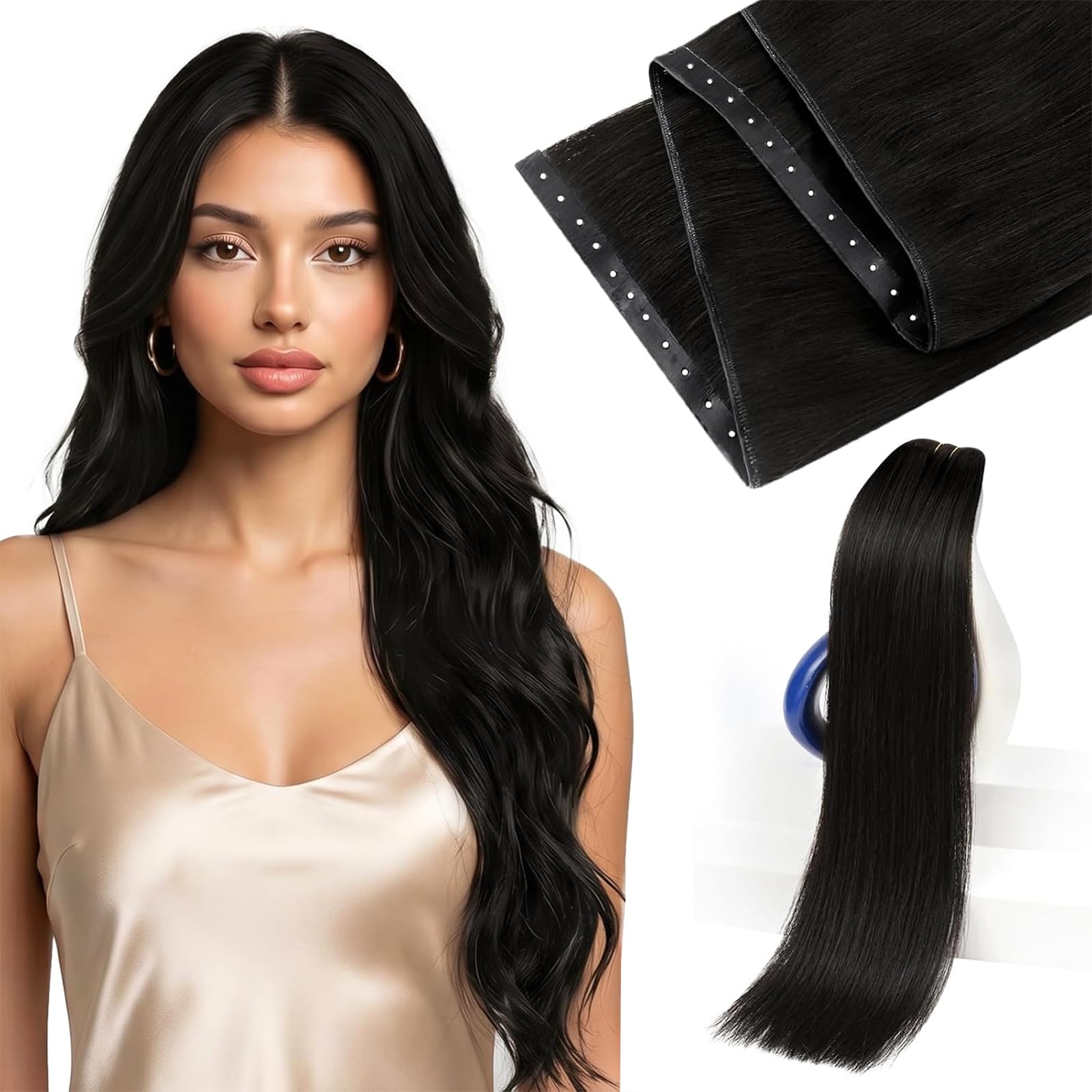 Sunny Hair Butterfly Weft Hair Extensions Human Hair 100g for Date Night | Double Layered Micro Bead Weft for Daily Wear, Golden Blonde Highlights, Layered Fullness, Party Styling, 18 Inch - pokemaSunny Hair Butterfly Weft Hair Extensions Human Hair 100g for Date Night | Double Layered Micro Bead Weft for Daily Wear, Golden Blonde Highlights, Layered Fullness, Party Styling, 18 Inch