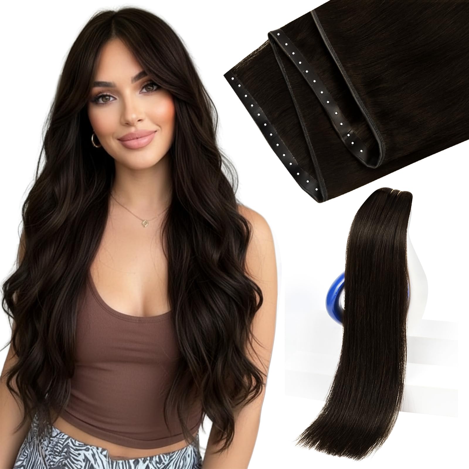 Sunny Hair Butterfly Weft Hair Extensions Human Hair 100g for Date Night | Double Layered Micro Bead Weft for Daily Wear, Golden Blonde Highlights, Layered Fullness, Party Styling, 18 Inch - pokemaSunny Hair Butterfly Weft Hair Extensions Human Hair 100g for Date Night | Double Layered Micro Bead Weft for Daily Wear, Golden Blonde Highlights, Layered Fullness, Party Styling, 18 Inch