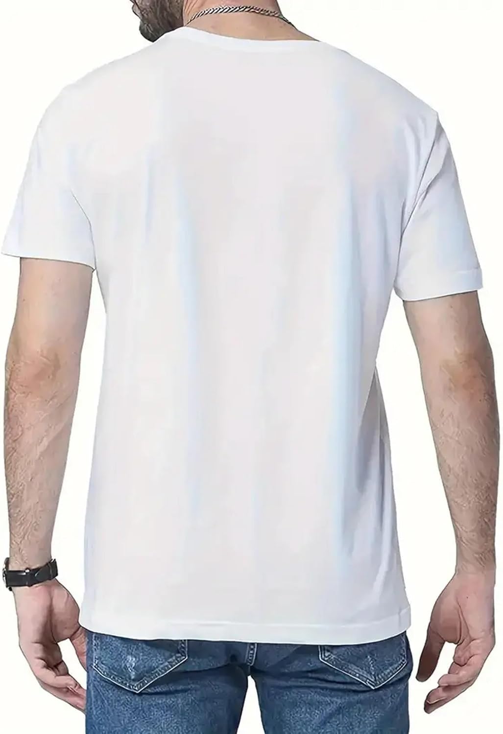 T-shirt pour homme – T-shirt à manches courtes et col rond doux à séchage rapide Blanc classique - pokemaT-shirt pour homme – T-shirt à manches courtes et col rond doux à séchage rapide Blanc classique