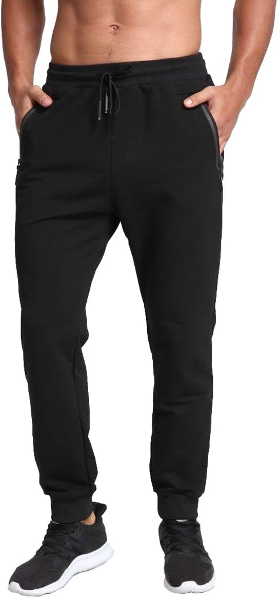Tansozer Men's Lightweight Joggers Casual Slim Sweatpants Track Pants with Zipper Pockets - pokemaTansozer Men's Lightweight Joggers Casual Slim Sweatpants Track Pants with Zipper Pockets