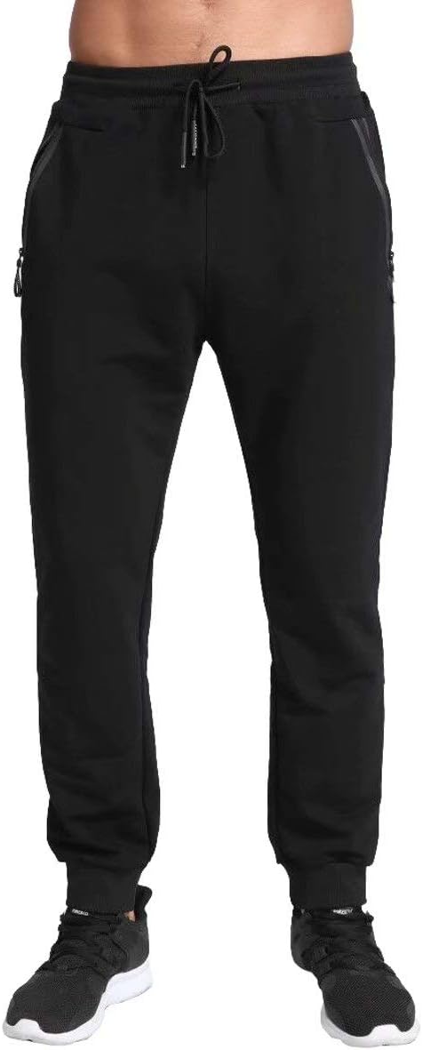 Tansozer Men's Lightweight Joggers Casual Slim Sweatpants Track Pants with Zipper Pockets - pokemaTansozer Men's Lightweight Joggers Casual Slim Sweatpants Track Pants with Zipper Pockets