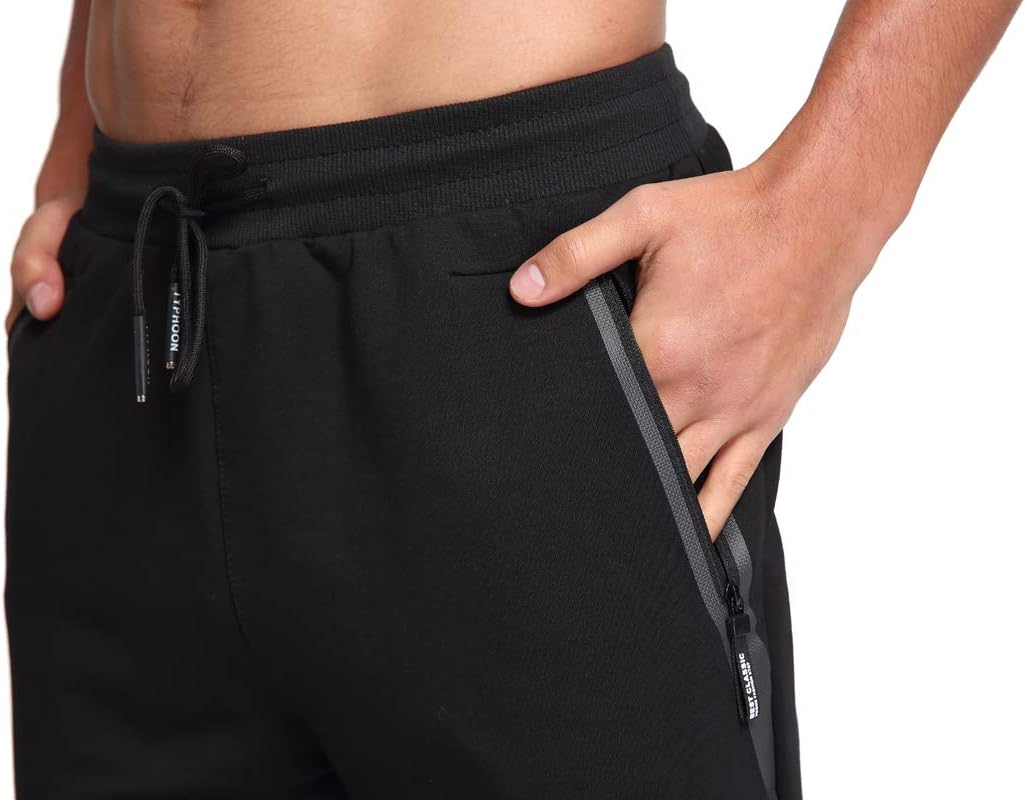 Tansozer Men's Lightweight Joggers Casual Slim Sweatpants Track Pants with Zipper Pockets - pokemaTansozer Men's Lightweight Joggers Casual Slim Sweatpants Track Pants with Zipper Pockets