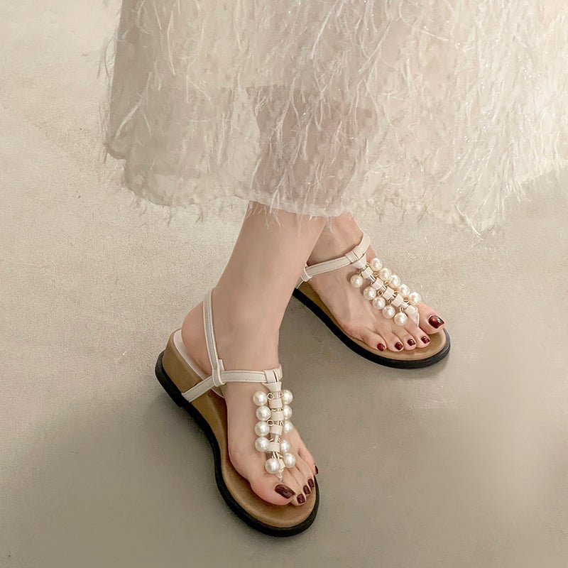 Thick Sole Height Increasing Wedge Thong Super High Heel Sandals Women 2026 New Summer For Dresses Comfortable Thong Roman Shoes - pokemaba69d545ce63004124519ce1da003f85
