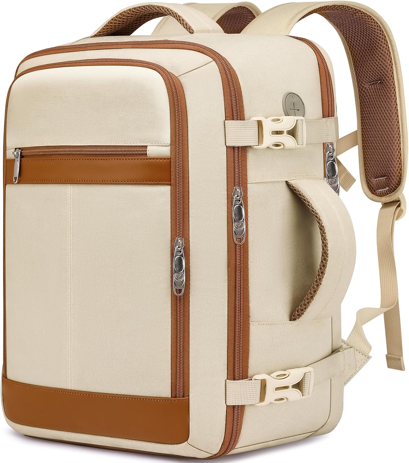 Travel Backpack for Women Flight Approved Carry On Travel Backpack with Shoe Pouch,TSA 15.6inch Laptop Sac à Dos Personal Item Bag for Weekender Overnight Bags Bookbag Travel Essentials,Beige - pokemaTravel Backpack for Women Flight Approved Carry On Travel Backpack with Shoe Pouch,TSA 15.6inch Laptop Sac à Dos Personal Item Bag for Weekender Overnight Bags Bookbag Travel Essentials,Beige