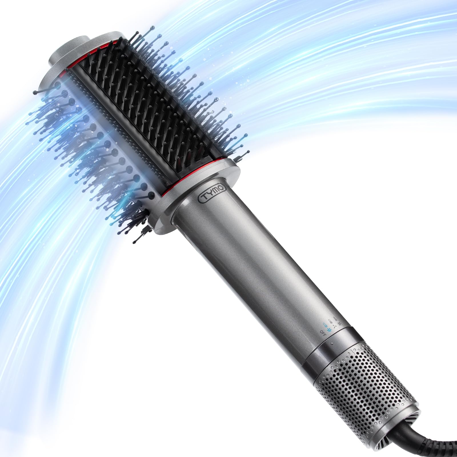 TYMO 4.0 Hair Blow Dryer Brush - Lightweight 3X Faster Drying 5-in-1 Ionic Blowout Hair Dryer Brush Adds Shine, Volume & Fullness for Smooth, Anti-Frizz Straight, Curl & Blowout Styles, Pink - pokemaTYMO 4.0 Hair Blow Dryer Brush - Lightweight 3X Faster Drying 5-in-1 Ionic Blowout Hair Dryer Brush Adds Shine, Volume & Fullness for Smooth, Anti-Frizz Straight, Curl & Blowout Styles, Pink