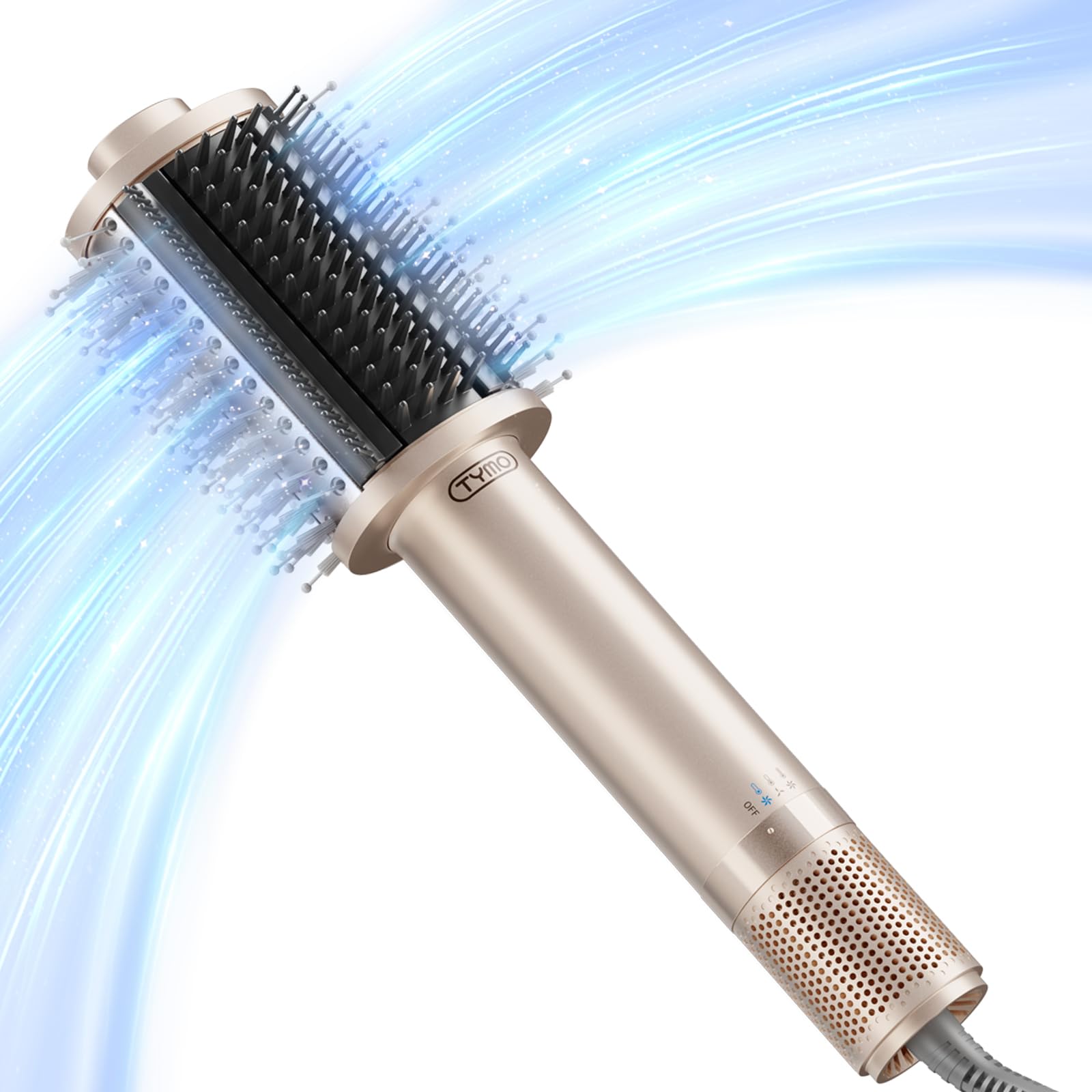 TYMO 4.0 Hair Blow Dryer Brush - Lightweight 3X Faster Drying 5-in-1 Ionic Blowout Hair Dryer Brush Adds Shine, Volume & Fullness for Smooth, Anti-Frizz Straight, Curl & Blowout Styles, Pink - pokemaTYMO 4.0 Hair Blow Dryer Brush - Lightweight 3X Faster Drying 5-in-1 Ionic Blowout Hair Dryer Brush Adds Shine, Volume & Fullness for Smooth, Anti-Frizz Straight, Curl & Blowout Styles, Pink
