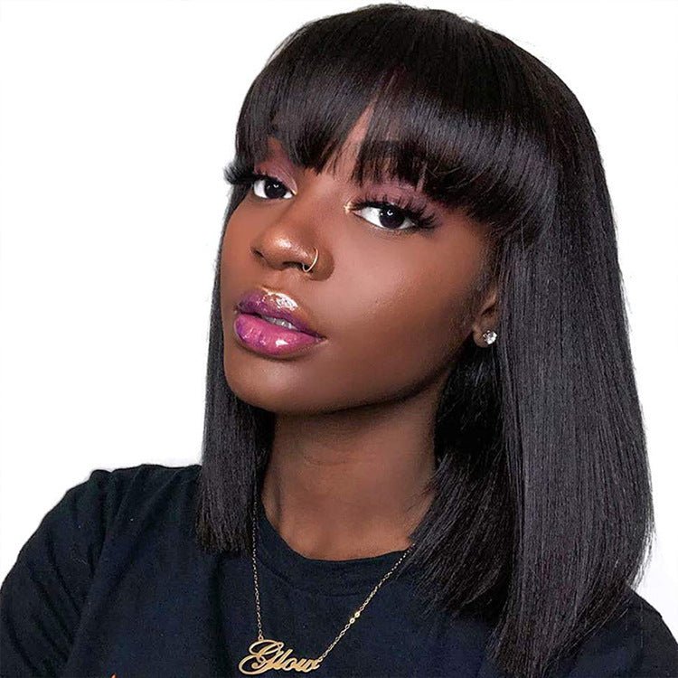Unice Hair Full Machine Human Hair Wigs For Black Women - pokema3d31a07ed7138352f7db8bbc78a27e88