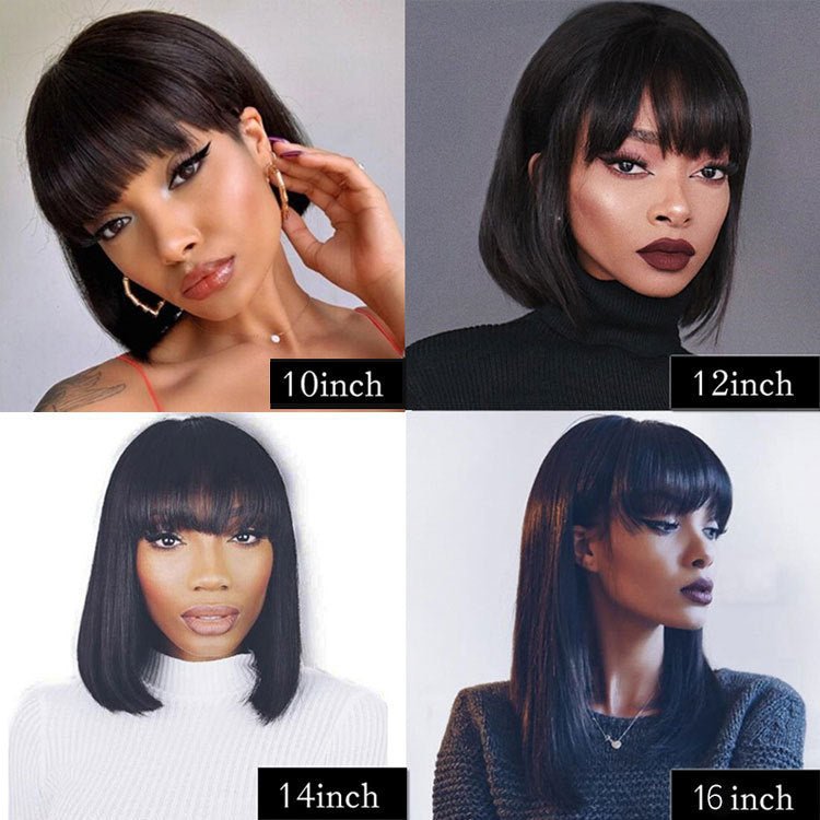 Unice Hair Full Machine Human Hair Wigs For Black Women - pokemad6411cafe6413a689737f274cb9863d8