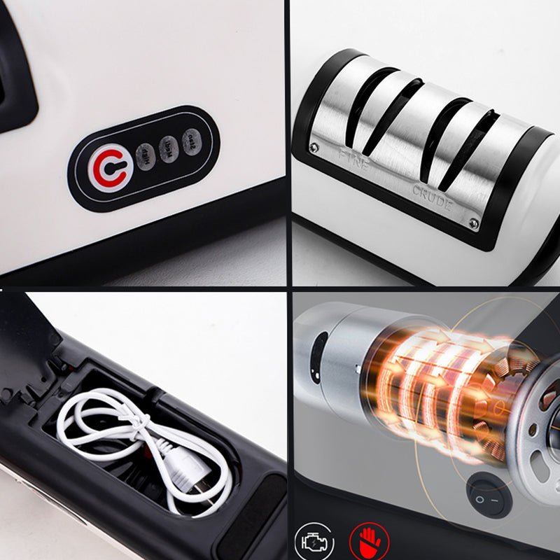 USB Rechargeable Electric Knife Sharpener Automatic Adjustable Kitchen Tool For Fast Sharpening Knives Scissors And Grinders Gadgets - pokema33131386811a3f5c459999526371facb