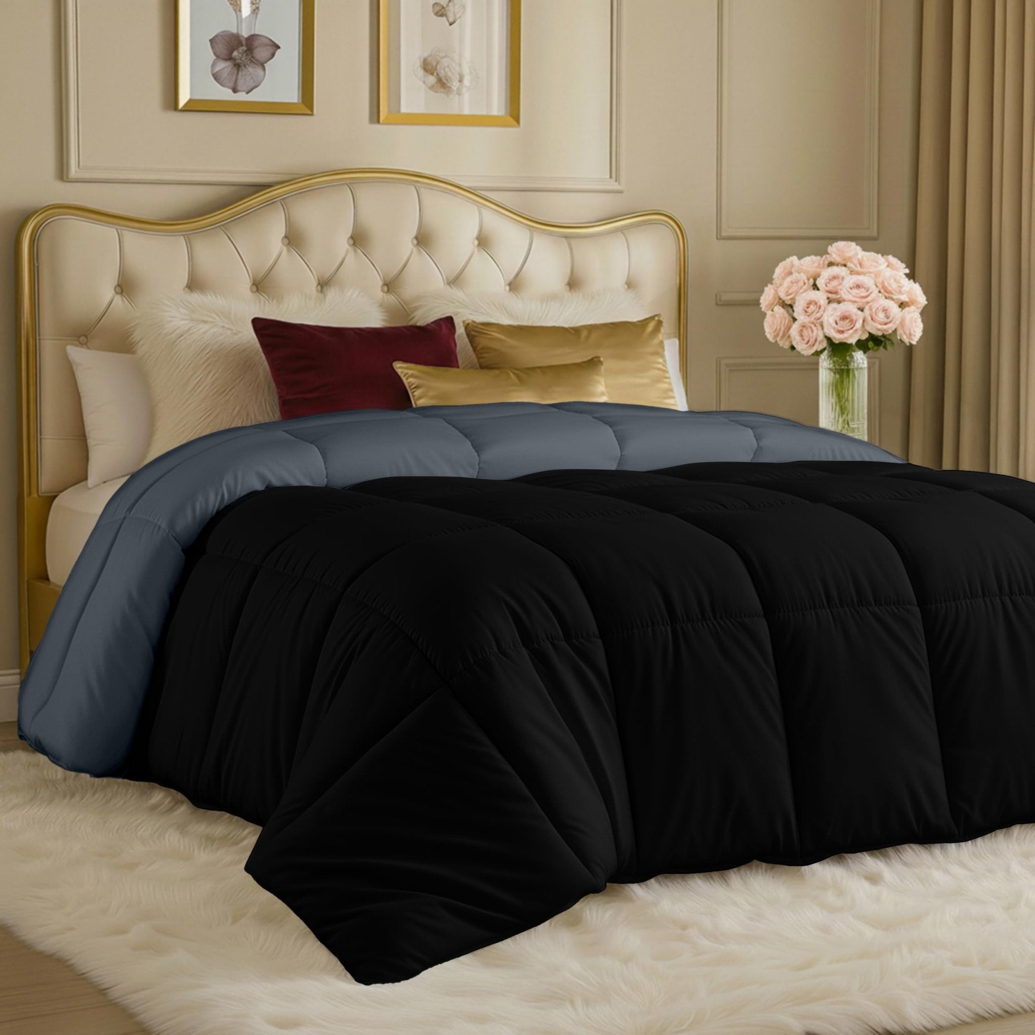 Utopia Bedding Comforters Queen Size, All Season Duvet Insert, Down Alternative Box Stitched Bed Comforter with Corner Tabs, Machine Washable (White) - pokemaUtopia Bedding Comforters Queen Size, All Season Duvet Insert, Down Alternative Box Stitched Bed Comforter with Corner Tabs, Machine Washable (White)