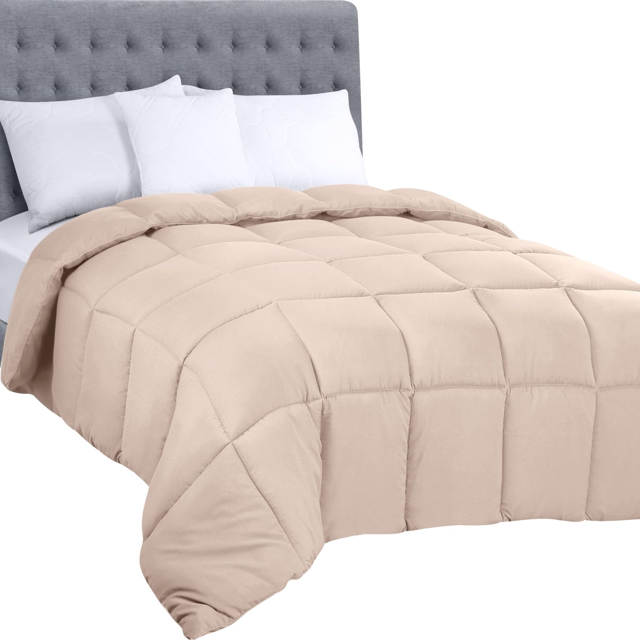 Utopia Bedding Comforters Queen Size, All Season Duvet Insert, Down Alternative Box Stitched Bed Comforter with Corner Tabs, Machine Washable (White) - pokemaUtopia Bedding Comforters Queen Size, All Season Duvet Insert, Down Alternative Box Stitched Bed Comforter with Corner Tabs, Machine Washable (White)