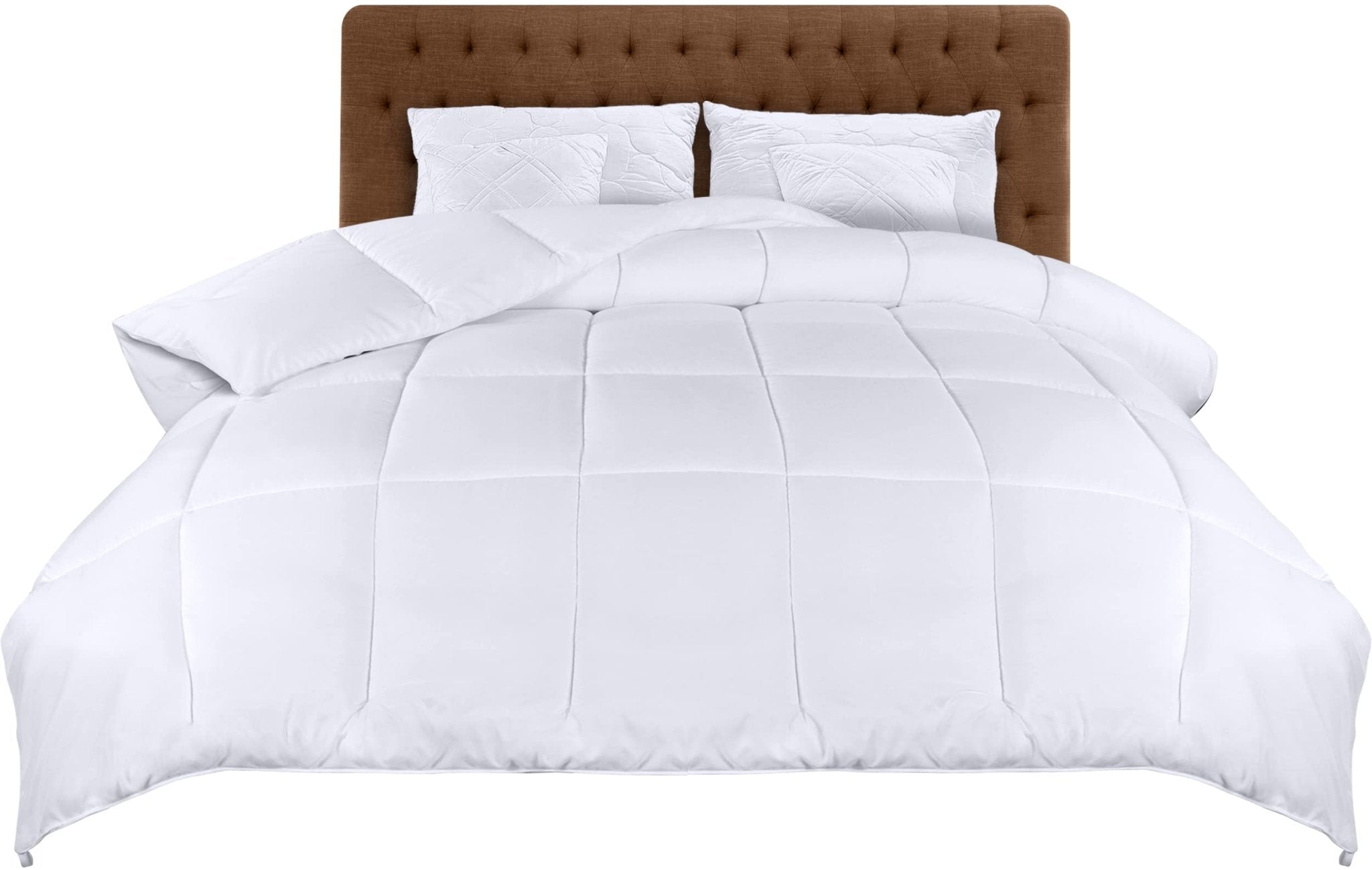 Utopia Bedding Comforters Queen Size, All Season Duvet Insert, Down Alternative Box Stitched Bed Comforter with Corner Tabs, Machine Washable (White) - pokemaUtopia Bedding Comforters Queen Size, All Season Duvet Insert, Down Alternative Box Stitched Bed Comforter with Corner Tabs, Machine Washable (White)