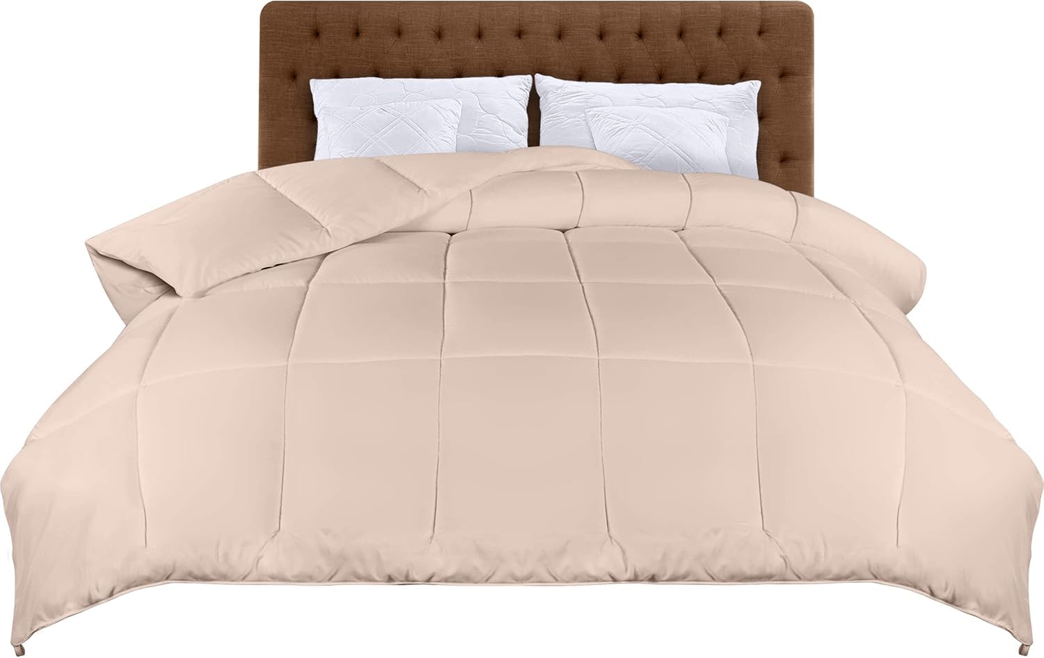 Utopia Bedding Comforters Queen Size, All Season Duvet Insert, Down Alternative Box Stitched Bed Comforter with Corner Tabs, Machine Washable (White) - pokemaUtopia Bedding Comforters Queen Size, All Season Duvet Insert, Down Alternative Box Stitched Bed Comforter with Corner Tabs, Machine Washable (White)
