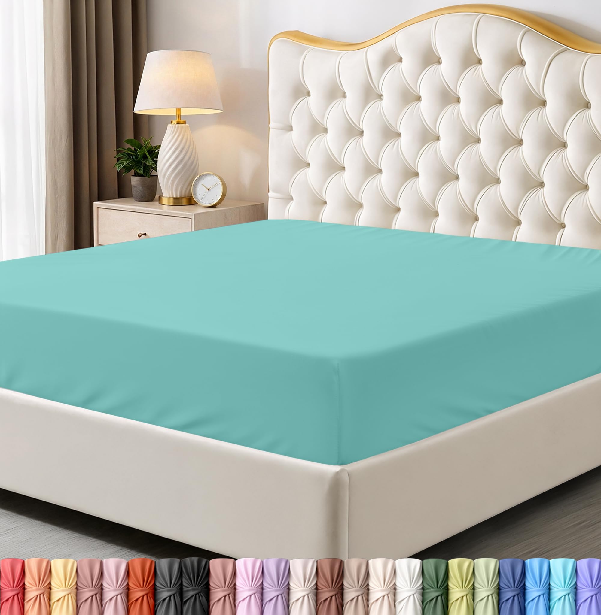 Utopia Bedding Queen Fitted Sheet - Bottom Sheet - Deep Pocket - Soft Microfiber -Shrinkage and Fade Resistant-Easy Care -1 Fitted Sheet Only (Grey) - pokemaUtopia Bedding Queen Fitted Sheet - Bottom Sheet - Deep Pocket - Soft Microfiber -Shrinkage and Fade Resistant-Easy Care -1 Fitted Sheet Only (Grey)