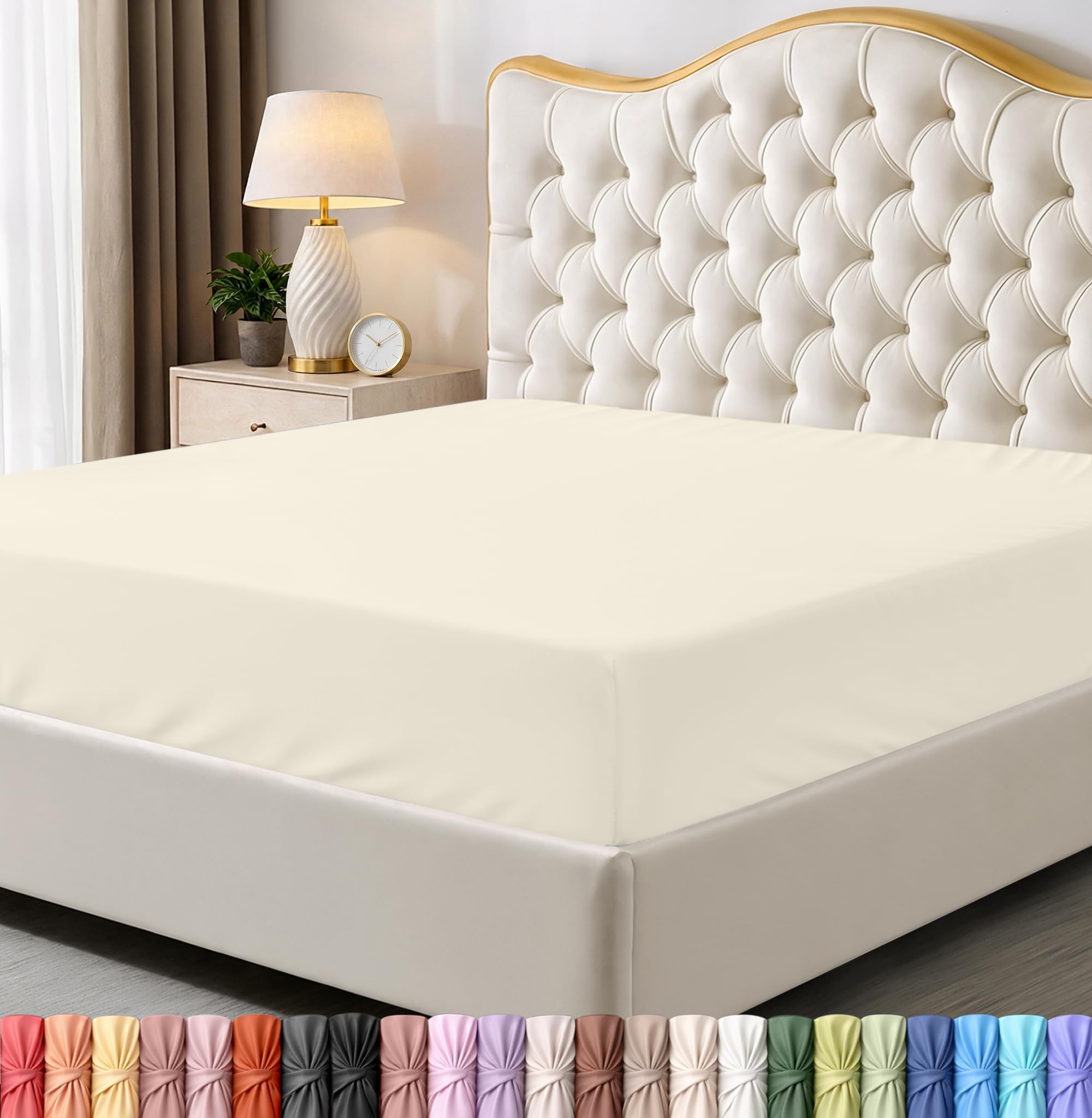 Utopia Bedding Queen Fitted Sheet - Bottom Sheet - Deep Pocket - Soft Microfiber -Shrinkage and Fade Resistant-Easy Care -1 Fitted Sheet Only (Grey) - pokemaUtopia Bedding Queen Fitted Sheet - Bottom Sheet - Deep Pocket - Soft Microfiber -Shrinkage and Fade Resistant-Easy Care -1 Fitted Sheet Only (Grey)