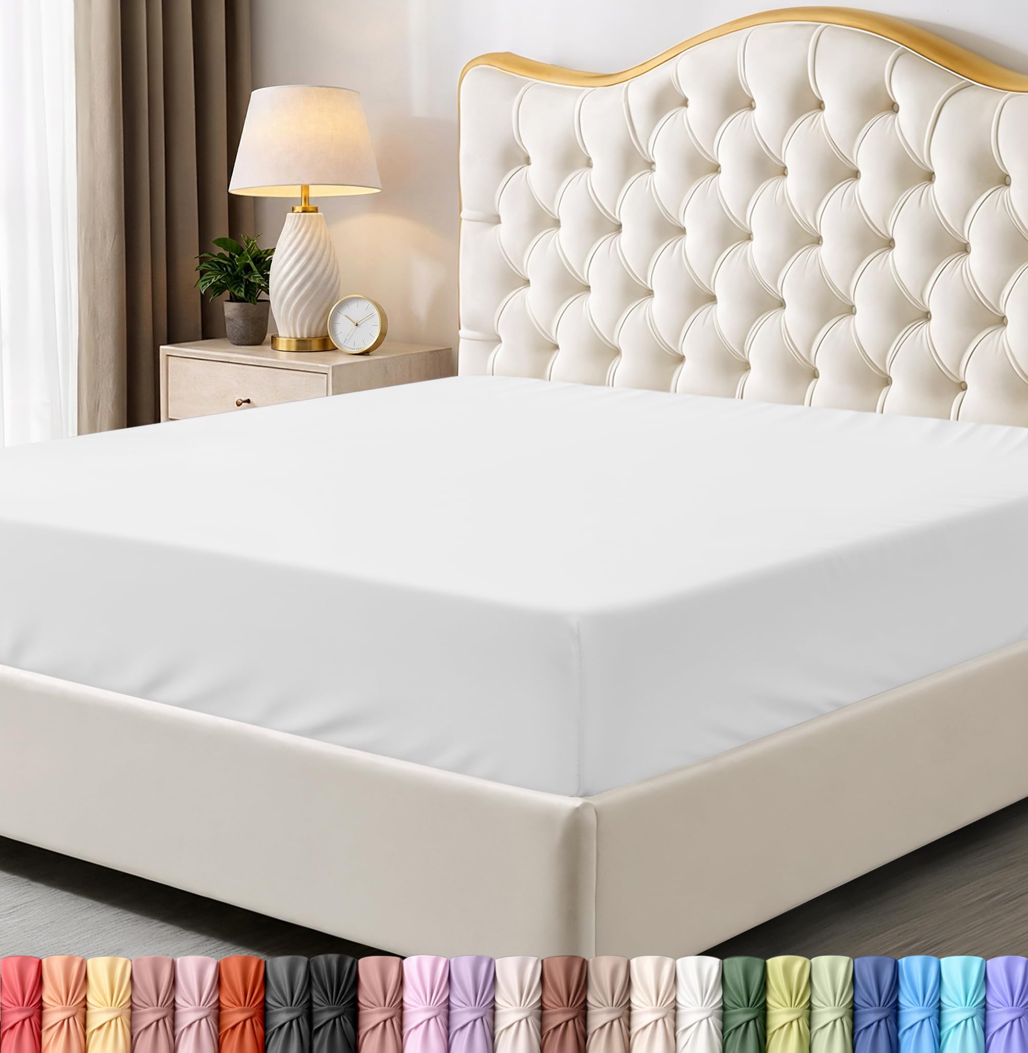 Utopia Bedding Queen Fitted Sheet - Bottom Sheet - Deep Pocket - Soft Microfiber -Shrinkage and Fade Resistant-Easy Care -1 Fitted Sheet Only (Grey) - pokemaUtopia Bedding Queen Fitted Sheet - Bottom Sheet - Deep Pocket - Soft Microfiber -Shrinkage and Fade Resistant-Easy Care -1 Fitted Sheet Only (Grey)