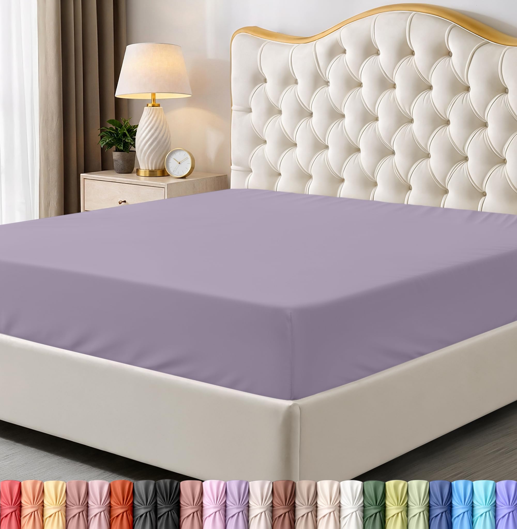 Utopia Bedding Queen Fitted Sheet - Bottom Sheet - Deep Pocket - Soft Microfiber -Shrinkage and Fade Resistant-Easy Care -1 Fitted Sheet Only (Grey) - pokemaUtopia Bedding Queen Fitted Sheet - Bottom Sheet - Deep Pocket - Soft Microfiber -Shrinkage and Fade Resistant-Easy Care -1 Fitted Sheet Only (Grey)