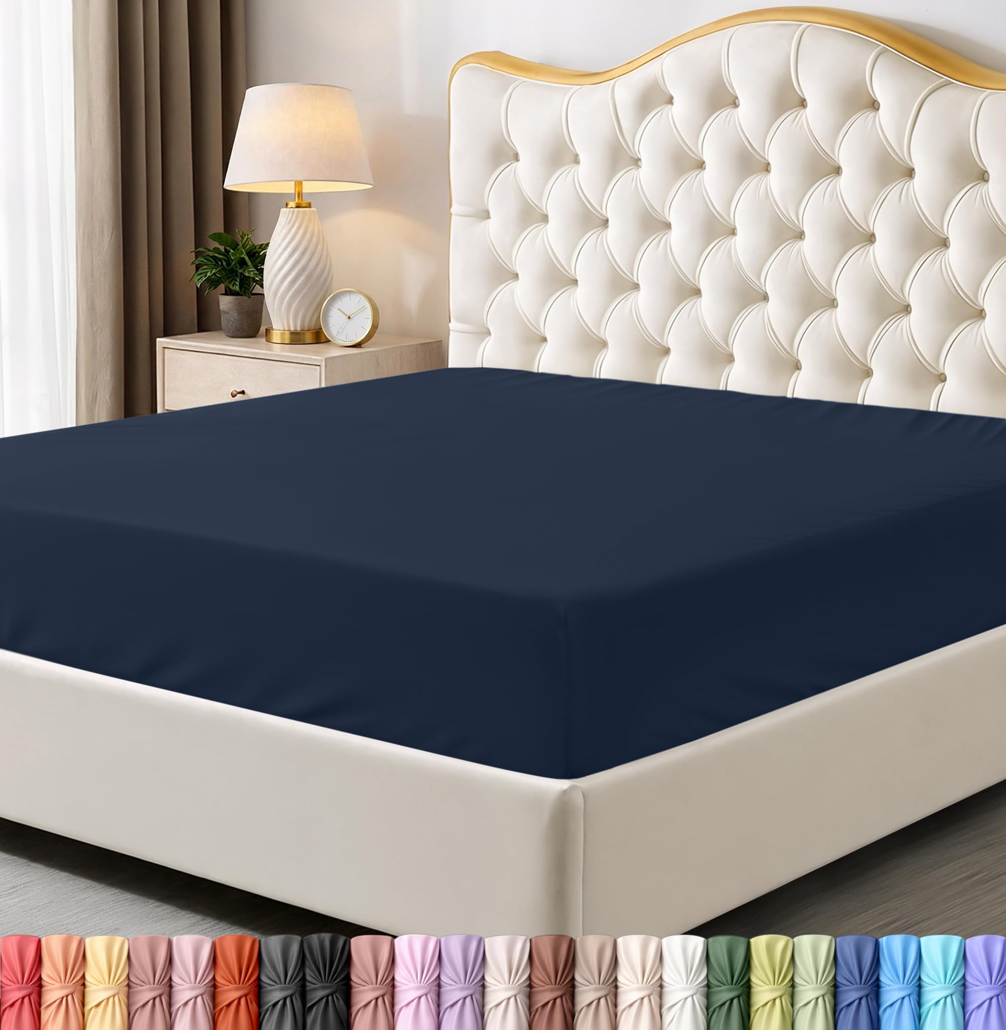 Utopia Bedding Queen Fitted Sheet - Bottom Sheet - Deep Pocket - Soft Microfiber -Shrinkage and Fade Resistant-Easy Care -1 Fitted Sheet Only (Grey) - pokemaUtopia Bedding Queen Fitted Sheet - Bottom Sheet - Deep Pocket - Soft Microfiber -Shrinkage and Fade Resistant-Easy Care -1 Fitted Sheet Only (Grey)