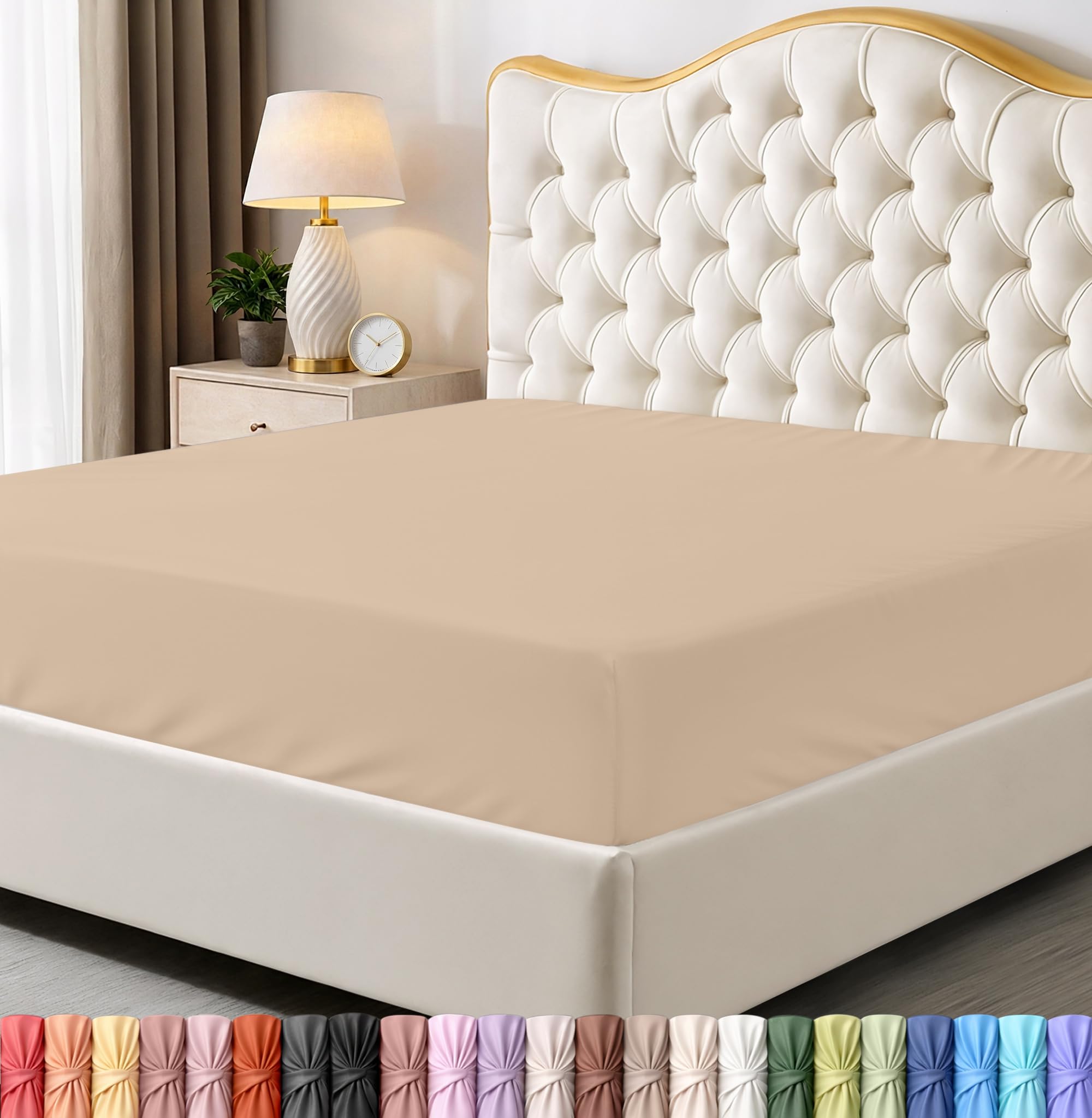Utopia Bedding Queen Fitted Sheet - Bottom Sheet - Deep Pocket - Soft Microfiber -Shrinkage and Fade Resistant-Easy Care -1 Fitted Sheet Only (Grey) - pokemaUtopia Bedding Queen Fitted Sheet - Bottom Sheet - Deep Pocket - Soft Microfiber -Shrinkage and Fade Resistant-Easy Care -1 Fitted Sheet Only (Grey)