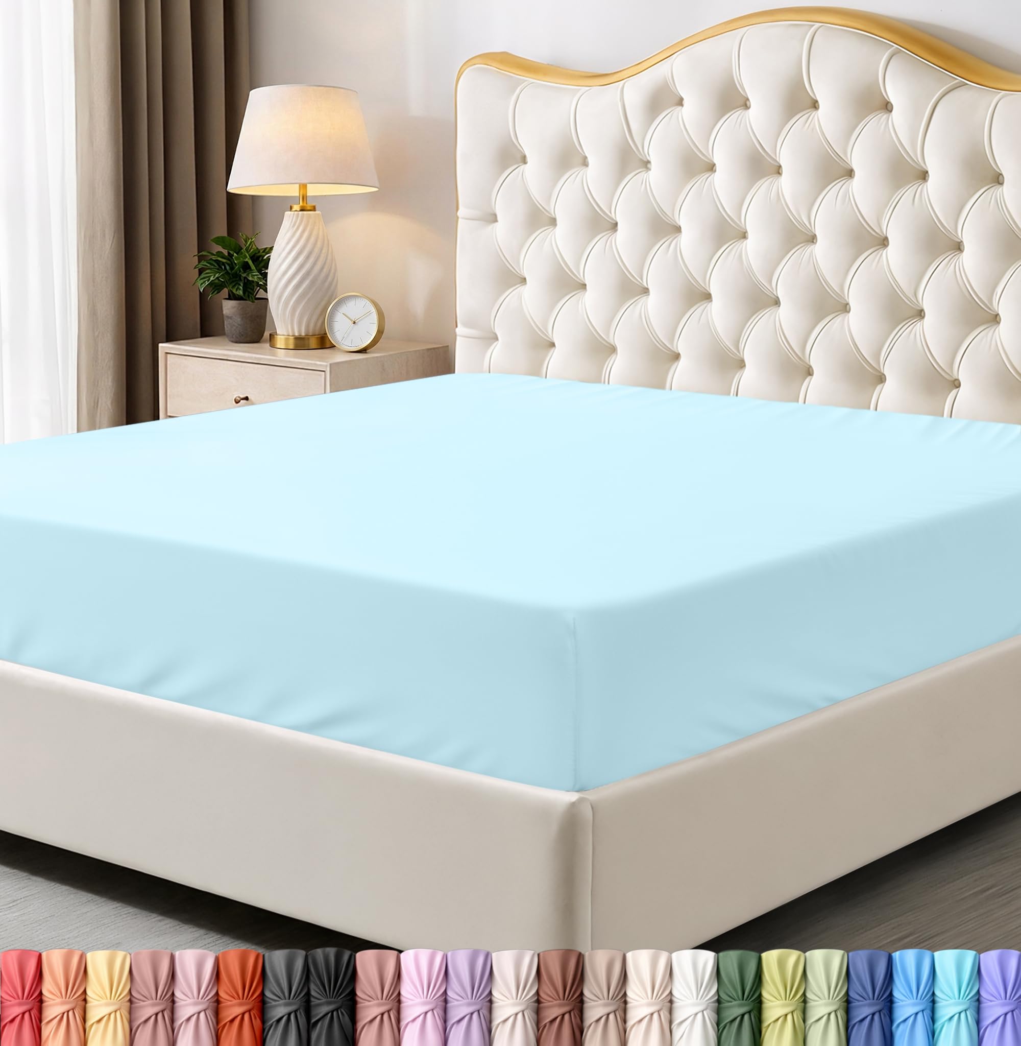 Utopia Bedding Queen Fitted Sheet - Bottom Sheet - Deep Pocket - Soft Microfiber -Shrinkage and Fade Resistant-Easy Care -1 Fitted Sheet Only (Grey) - pokemaUtopia Bedding Queen Fitted Sheet - Bottom Sheet - Deep Pocket - Soft Microfiber -Shrinkage and Fade Resistant-Easy Care -1 Fitted Sheet Only (Grey)
