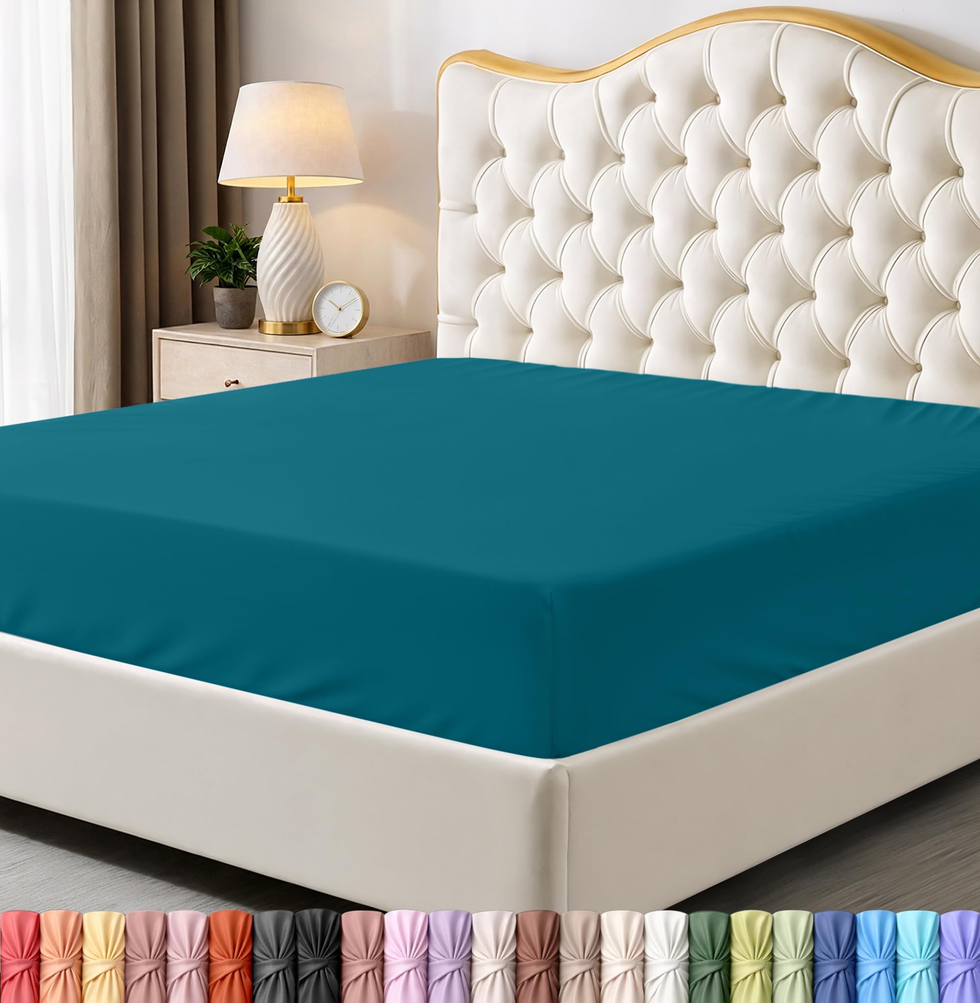 Utopia Bedding Queen Fitted Sheet - Bottom Sheet - Deep Pocket - Soft Microfiber -Shrinkage and Fade Resistant-Easy Care -1 Fitted Sheet Only (Grey) - pokemaUtopia Bedding Queen Fitted Sheet - Bottom Sheet - Deep Pocket - Soft Microfiber -Shrinkage and Fade Resistant-Easy Care -1 Fitted Sheet Only (Grey)