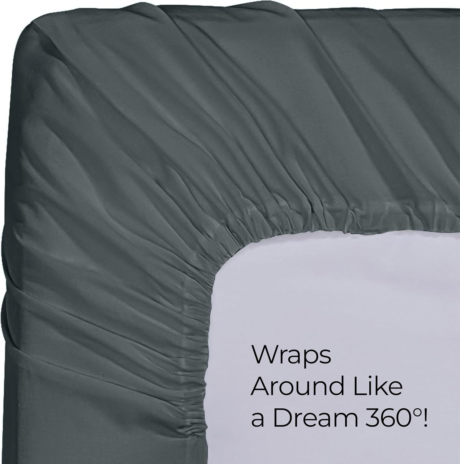 Utopia Bedding Queen Fitted Sheet - Bottom Sheet - Deep Pocket - Soft Microfiber -Shrinkage and Fade Resistant-Easy Care -1 Fitted Sheet Only (Grey) - pokemaUtopia Bedding Queen Fitted Sheet - Bottom Sheet - Deep Pocket - Soft Microfiber -Shrinkage and Fade Resistant-Easy Care -1 Fitted Sheet Only (Grey)