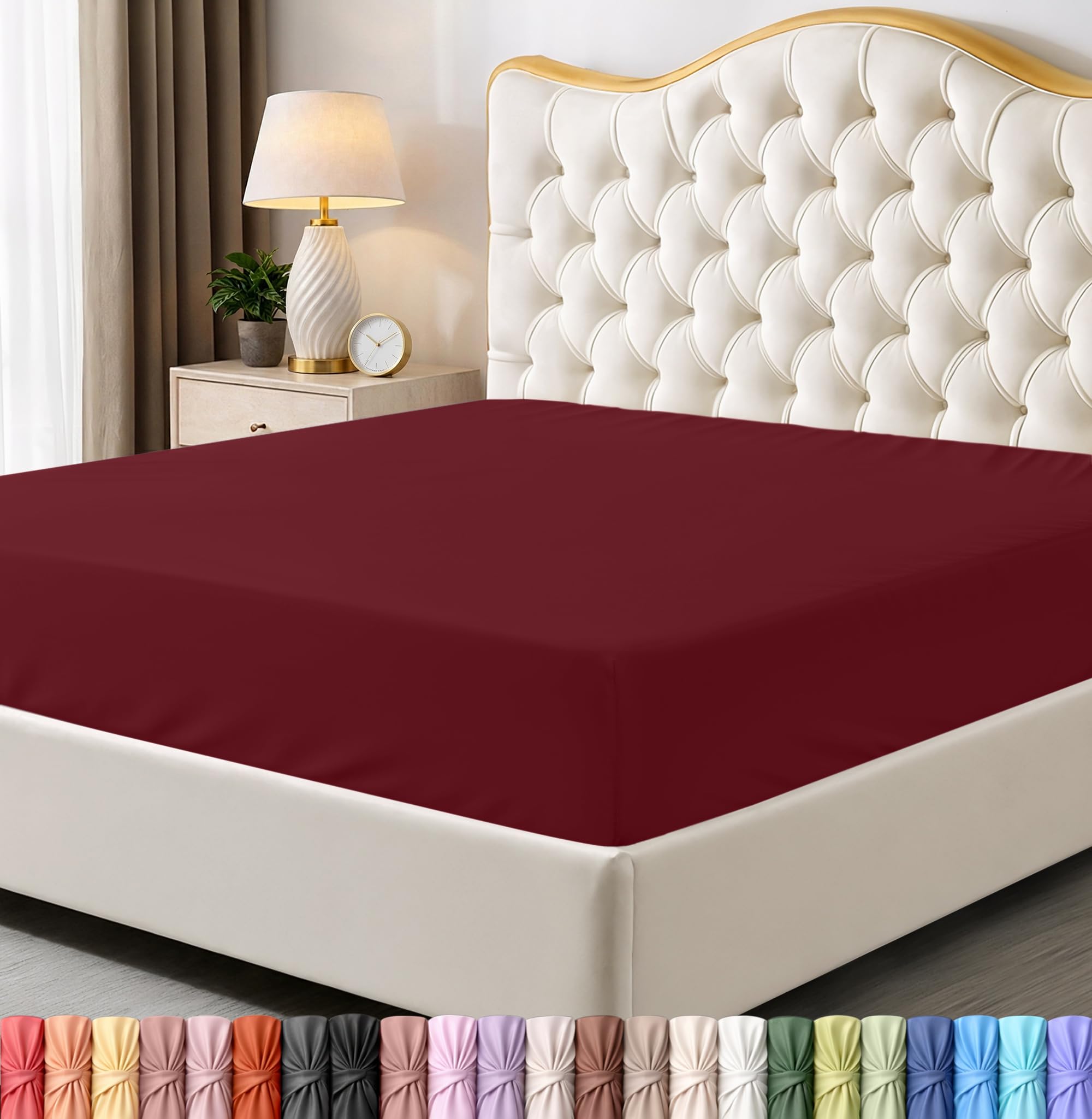 Utopia Bedding Queen Fitted Sheet - Bottom Sheet - Deep Pocket - Soft Microfiber -Shrinkage and Fade Resistant-Easy Care -1 Fitted Sheet Only (Grey) - pokemaUtopia Bedding Queen Fitted Sheet - Bottom Sheet - Deep Pocket - Soft Microfiber -Shrinkage and Fade Resistant-Easy Care -1 Fitted Sheet Only (Grey)