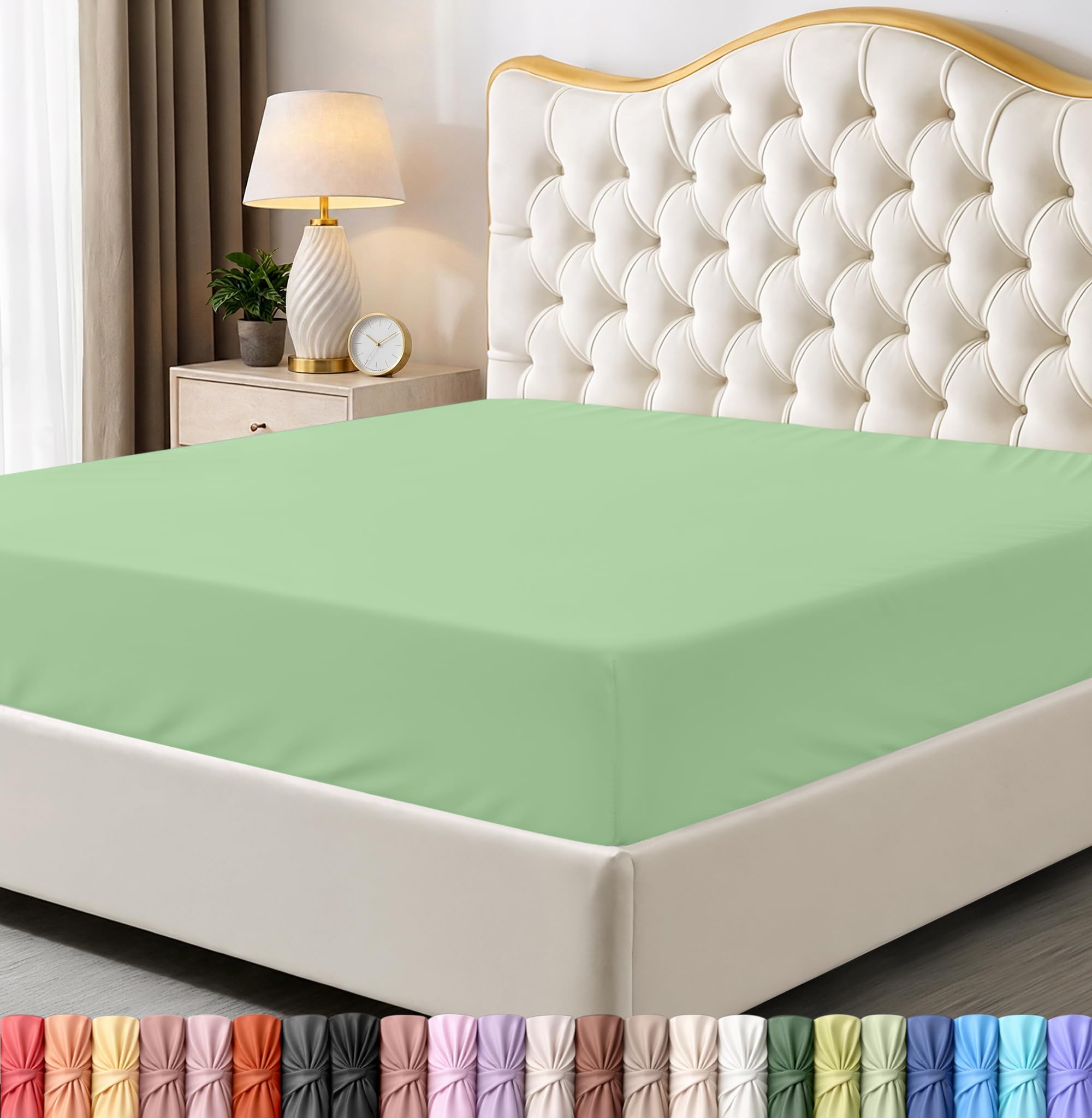 Utopia Bedding Queen Fitted Sheet - Bottom Sheet - Deep Pocket - Soft Microfiber -Shrinkage and Fade Resistant-Easy Care -1 Fitted Sheet Only (Grey) - pokemaUtopia Bedding Queen Fitted Sheet - Bottom Sheet - Deep Pocket - Soft Microfiber -Shrinkage and Fade Resistant-Easy Care -1 Fitted Sheet Only (Grey)