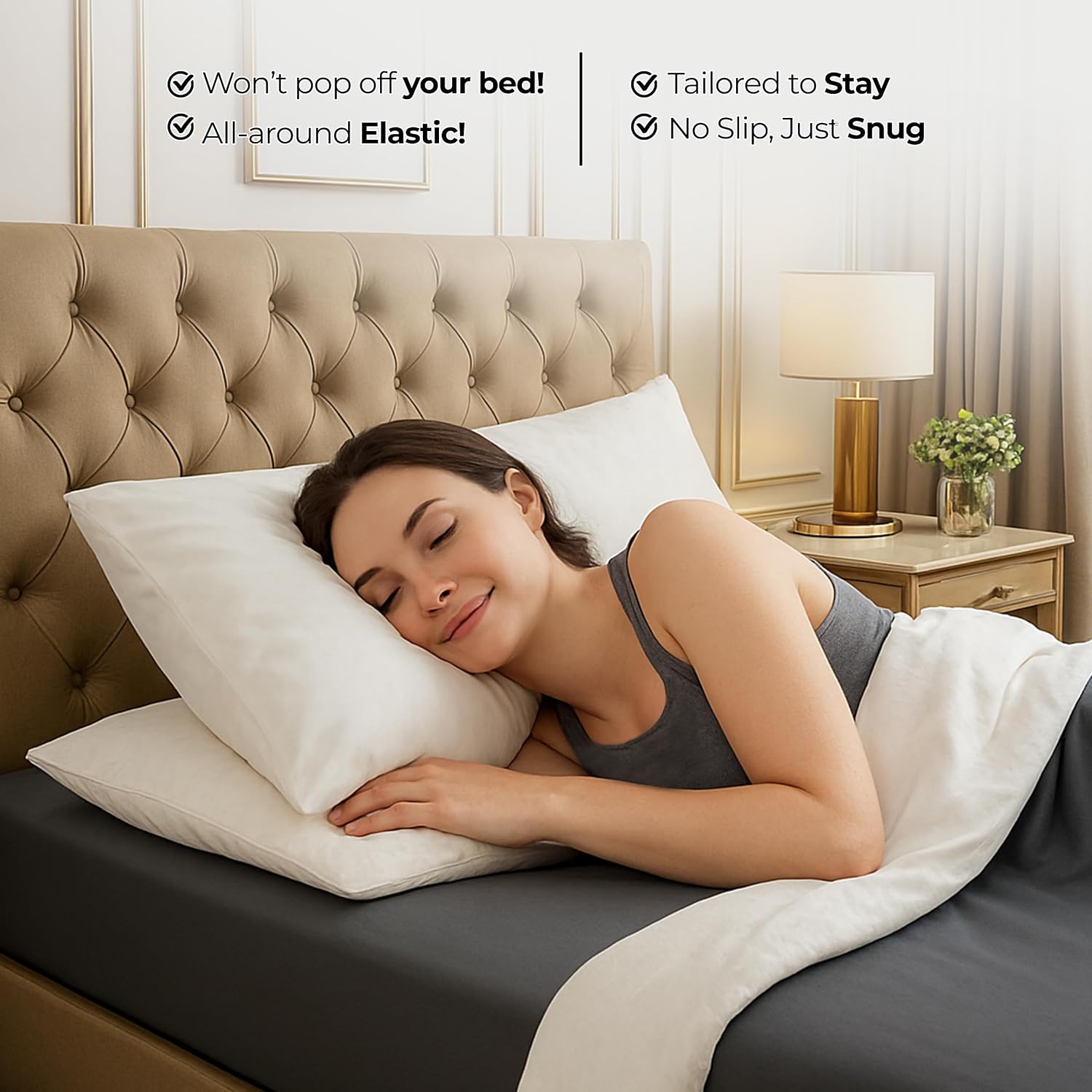 Utopia Bedding Queen Fitted Sheet - Bottom Sheet - Deep Pocket - Soft Microfiber -Shrinkage and Fade Resistant-Easy Care -1 Fitted Sheet Only (Grey) - pokemaUtopia Bedding Queen Fitted Sheet - Bottom Sheet - Deep Pocket - Soft Microfiber -Shrinkage and Fade Resistant-Easy Care -1 Fitted Sheet Only (Grey)
