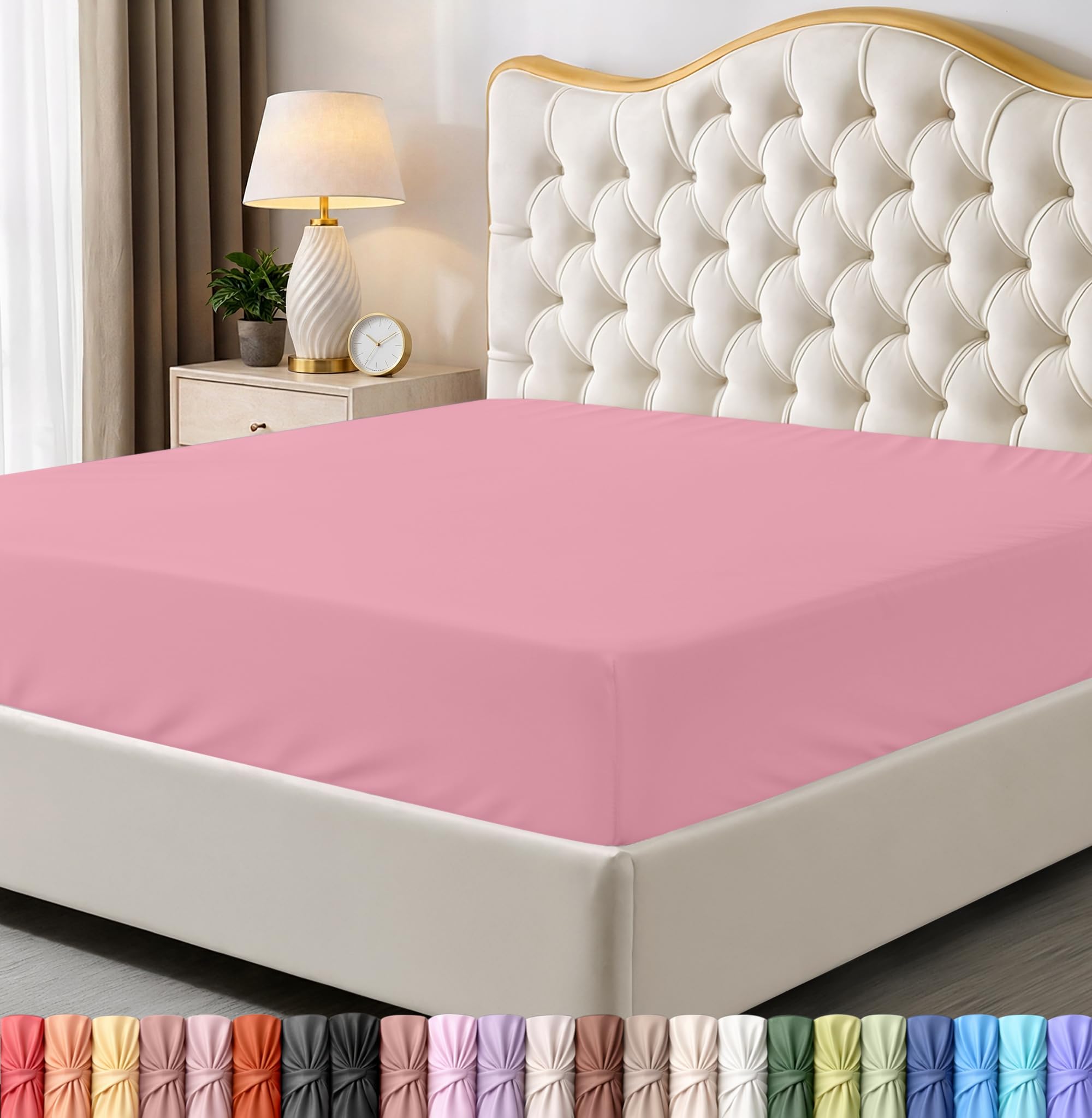 Utopia Bedding Queen Fitted Sheet - Bottom Sheet - Deep Pocket - Soft Microfiber -Shrinkage and Fade Resistant-Easy Care -1 Fitted Sheet Only (Grey) - pokemaUtopia Bedding Queen Fitted Sheet - Bottom Sheet - Deep Pocket - Soft Microfiber -Shrinkage and Fade Resistant-Easy Care -1 Fitted Sheet Only (Grey)