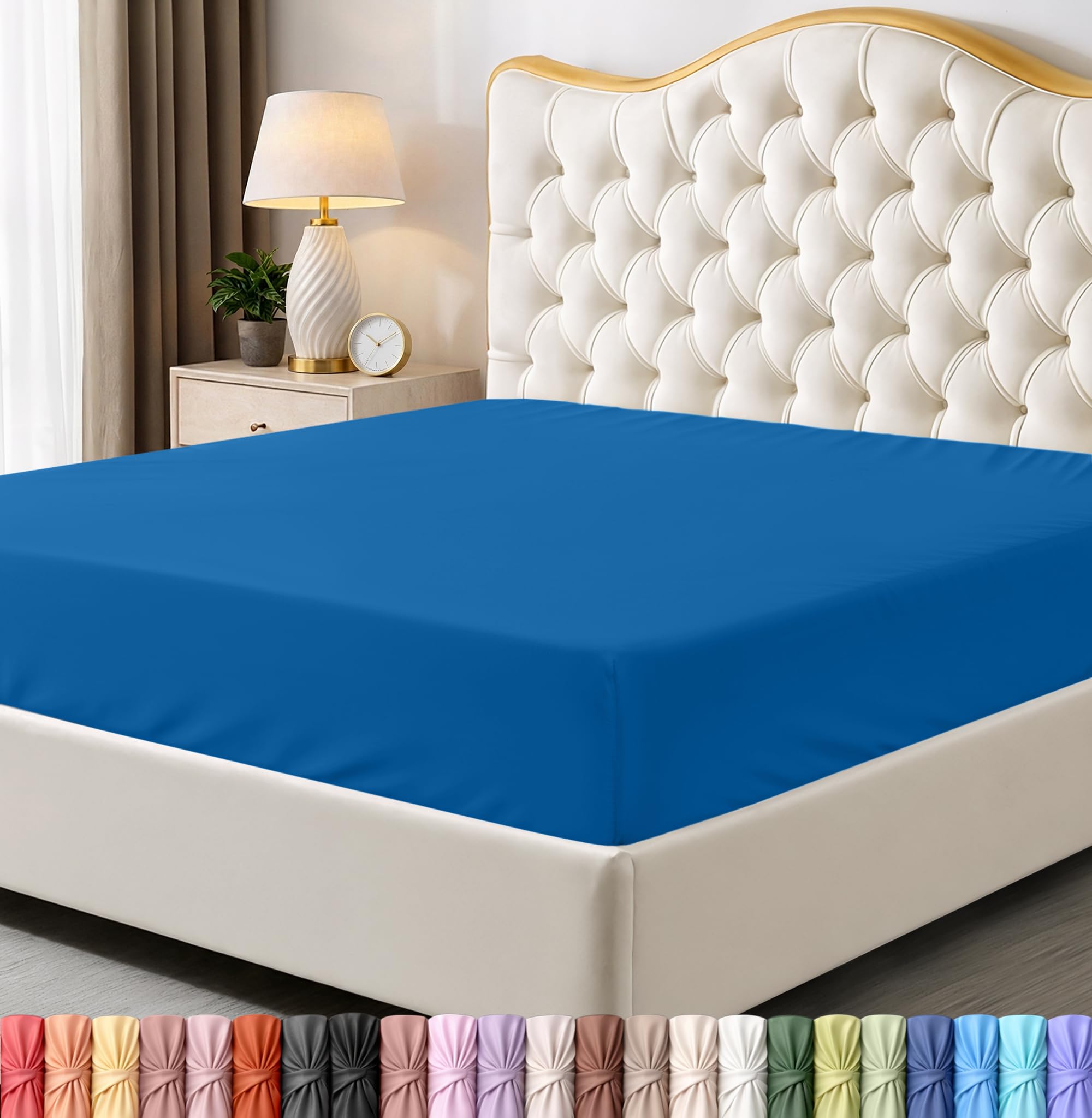 Utopia Bedding Queen Fitted Sheet - Bottom Sheet - Deep Pocket - Soft Microfiber -Shrinkage and Fade Resistant-Easy Care -1 Fitted Sheet Only (Grey) - pokemaUtopia Bedding Queen Fitted Sheet - Bottom Sheet - Deep Pocket - Soft Microfiber -Shrinkage and Fade Resistant-Easy Care -1 Fitted Sheet Only (Grey)