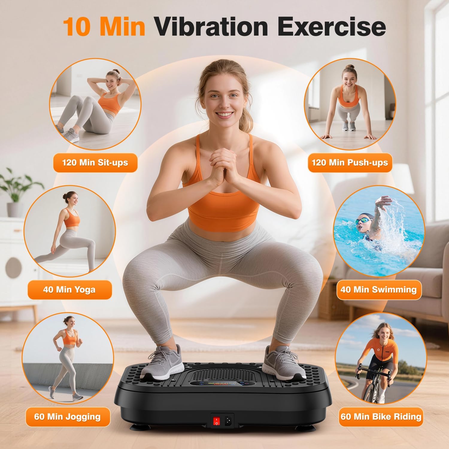 Vibration Plate Exercise Machine with APP, 3D Dual Motor Vibration Plate 199 Adjustable Speed, Vibrating Plate Automatic Mode P1-P7, 450 Lbs Capacity Shake Plate with Remote Control - pokemaVibration Plate Exercise Machine with APP, 3D Dual Motor Vibration Plate 199 Adjustable Speed, Vibrating Plate Automatic Mode P1-P7, 450 Lbs Capacity Shake Plate with Remote Control