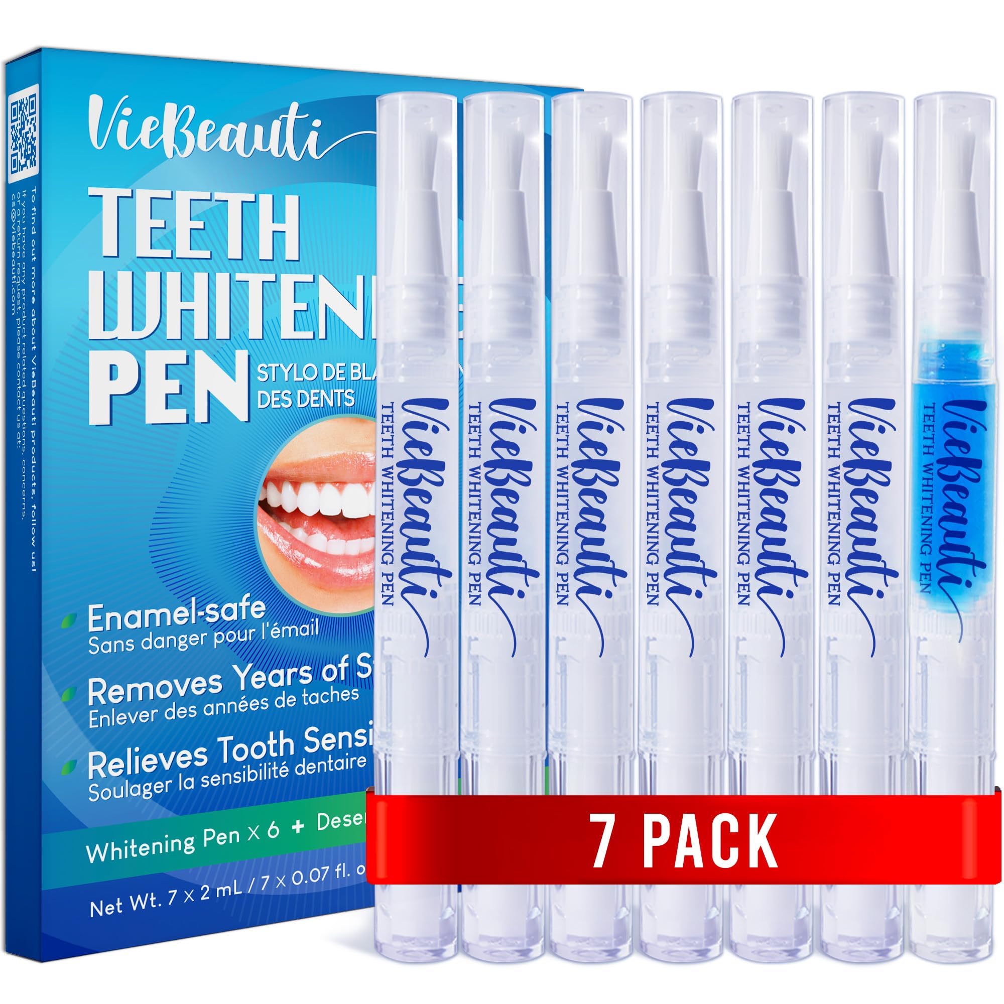 VieBeauti Teeth Whitening Pen Gel: 30+ Uses - Teeth whitening Gel with Professional Formulation and Ingredients, No Sensitivity, Travel-Friendly, Beautiful White Smile Mint - pokemaVieBeauti Teeth Whitening Pen Gel: 30+ Uses - Teeth whitening Gel with Professional Formulation and Ingredients, No Sensitivity, Travel-Friendly, Beautiful White Smile Mint