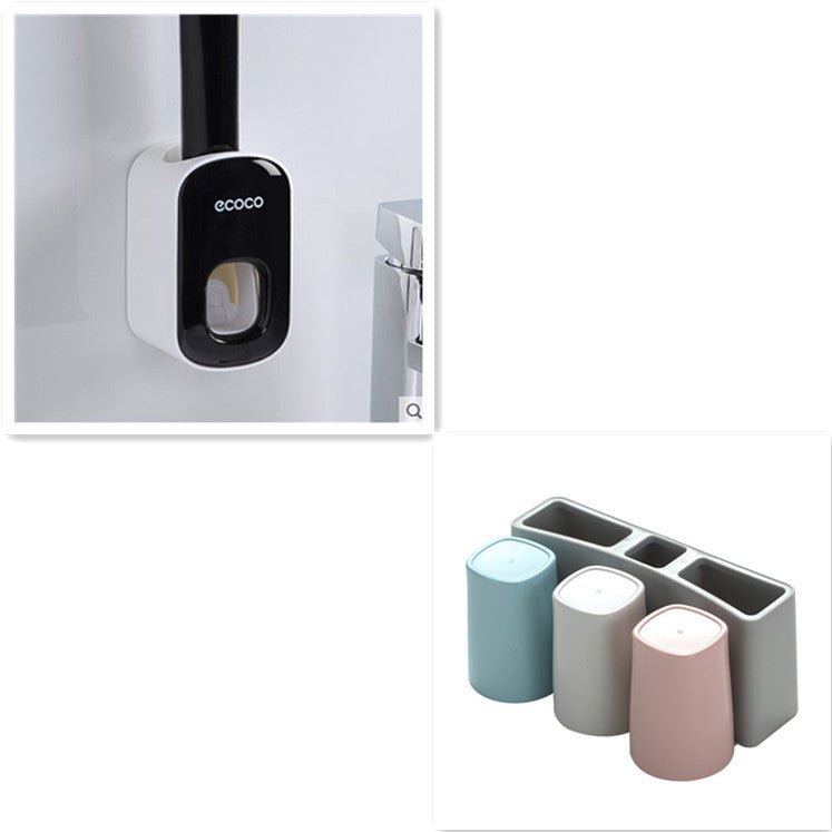 Wall Mounted Automatic Toothpaste Holder Bathroom Accessories Set Dispenser - pokemaaade5894d34f6cbcf8dfad83a65217b3