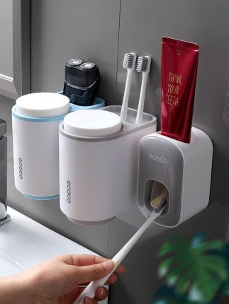 Wall Mounted Automatic Toothpaste Holder Bathroom Accessories Set Dispenser - pokemaaa942784dfba4e2f385cc0fce4939cbb