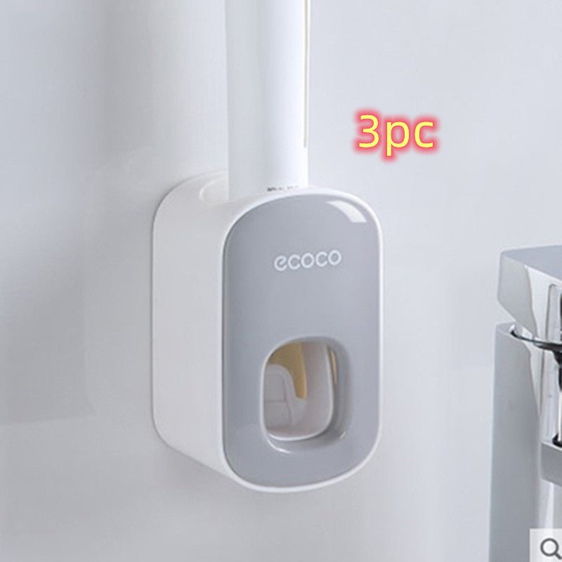 Wall Mounted Automatic Toothpaste Holder Bathroom Accessories Set Dispenser - pokema41ba7bece0c9b3302a2beab8f025865a