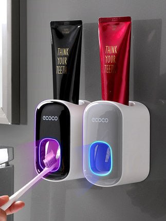 Wall Mounted Automatic Toothpaste Holder Bathroom Accessories Set Dispenser - pokema1f3723b66d99267ec44490d83782ba30