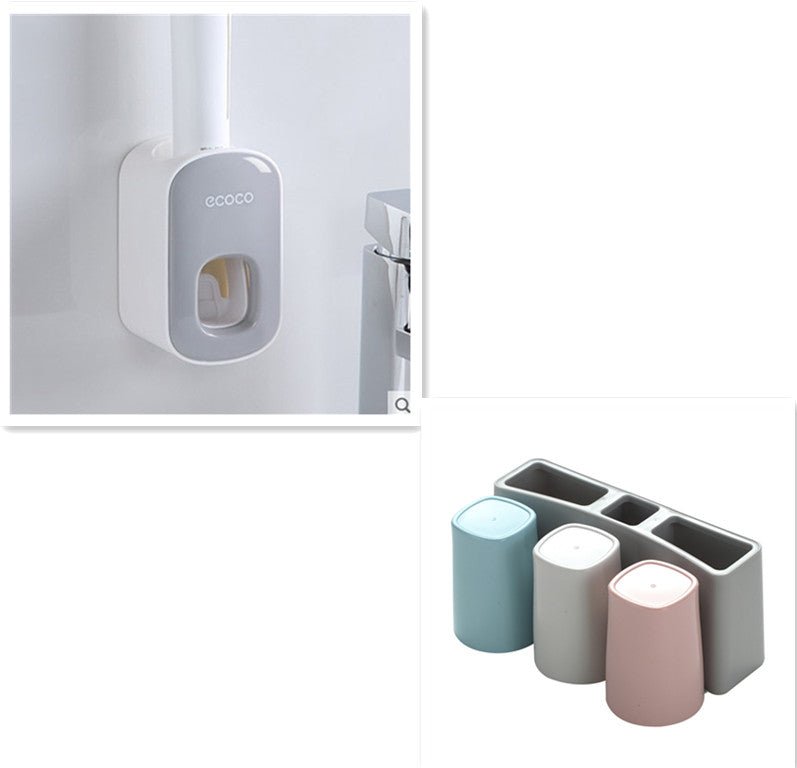 Wall Mounted Automatic Toothpaste Holder Bathroom Accessories Set Dispenser - pokemac127ca81a5901d9a85b7affc976d721b