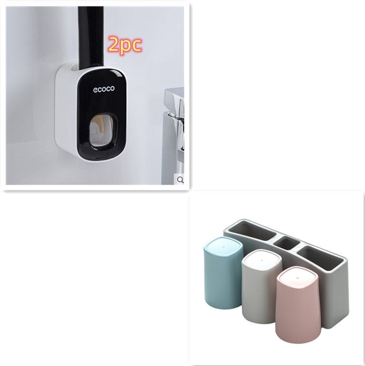 Wall Mounted Automatic Toothpaste Holder Bathroom Accessories Set Dispenser - pokemaf393e7476283a0a14e9a101f47f80544