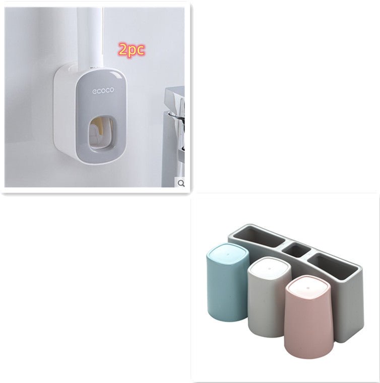 Wall Mounted Automatic Toothpaste Holder Bathroom Accessories Set Dispenser - pokema8ee537fbd6bde37af77609a99bd1bac7
